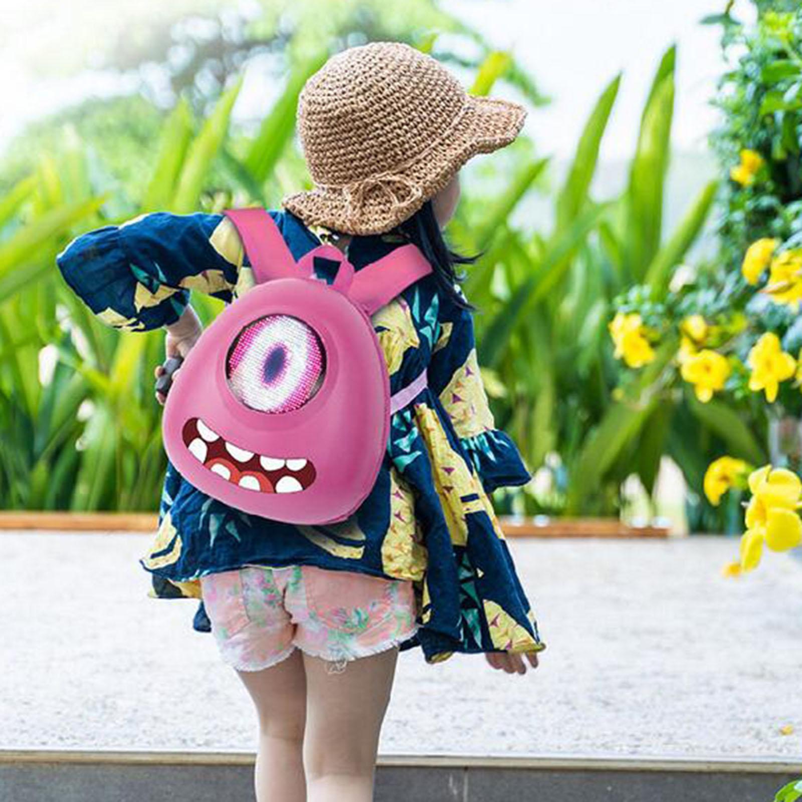 Backpack Multifunctional Bright Colors Lightweight for Children Teens Kids Red