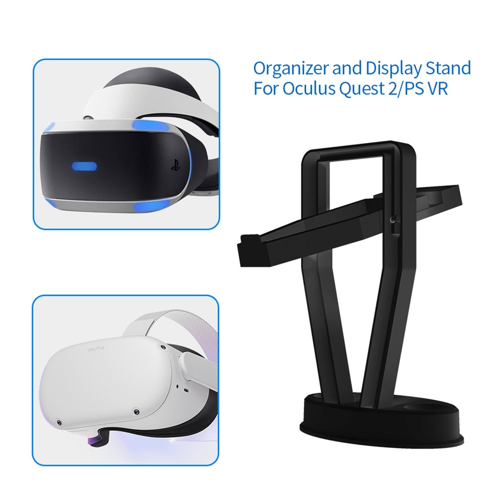 VR Headset Hanging Holder Bracket for Oculuss Quest 2/PS VR Headset Black