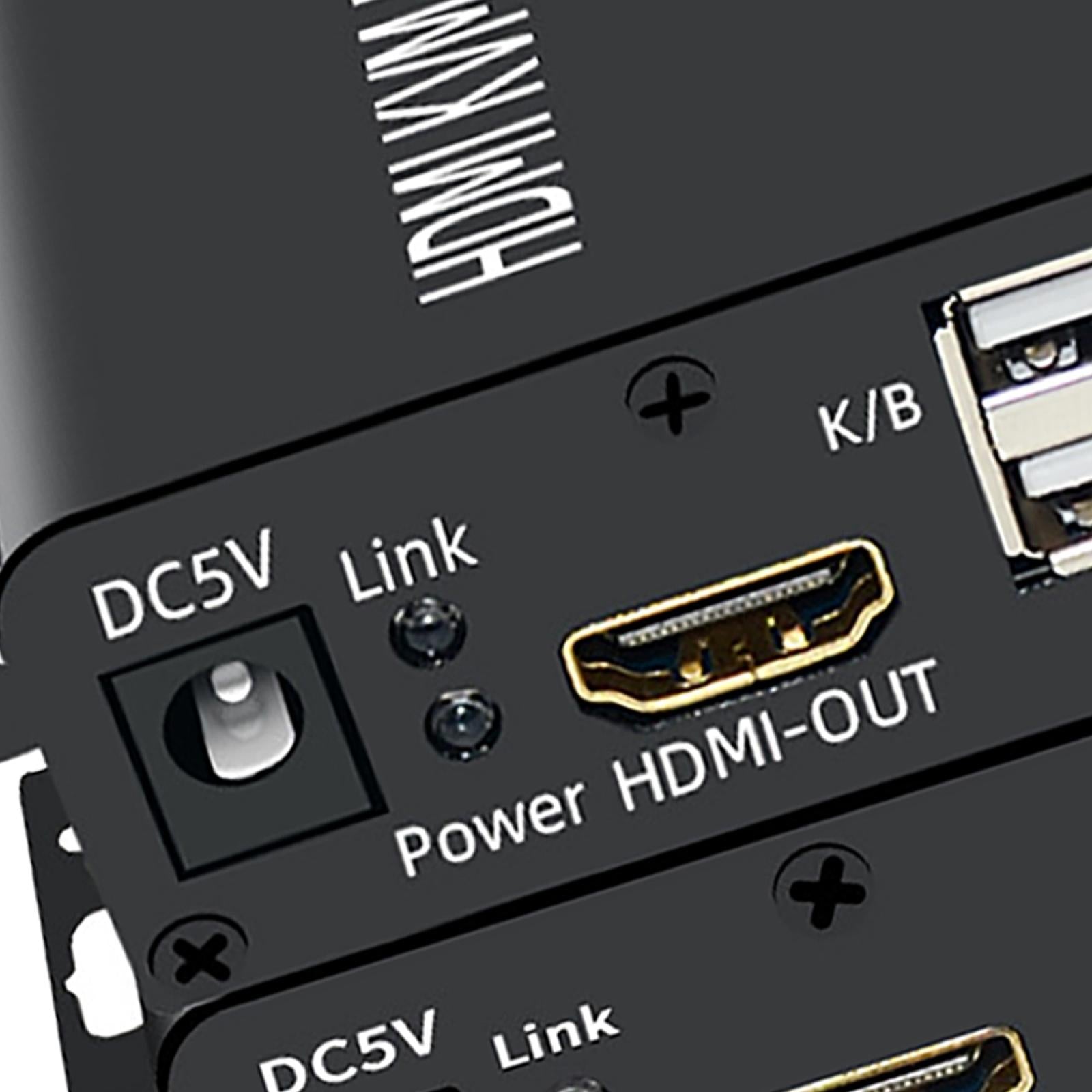HDMI KVM Extender 60M Transmitter Receiver Plug Type EU