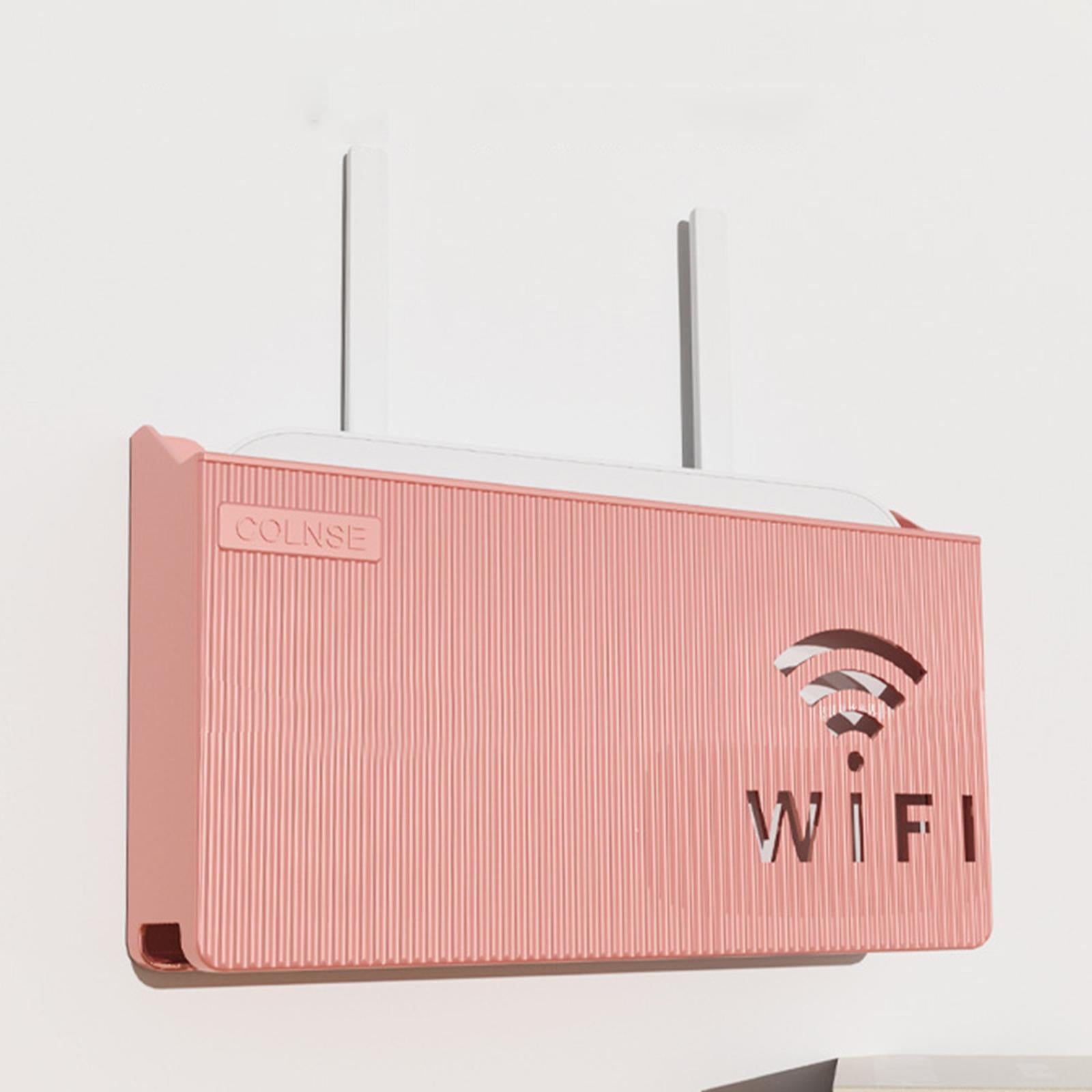 Router Shelf Wall Mounted Simple Shelves for Living Room Home Decor Bedroom White