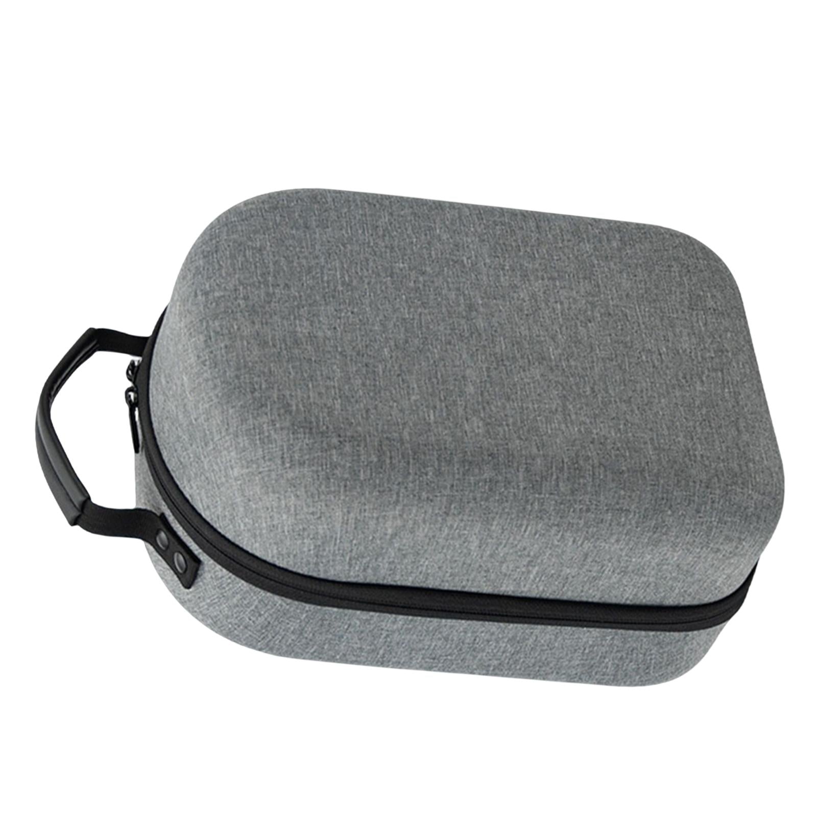 For Quest 2 VR Headset Elite Strap Storage Bag with Battery Carrying Case Grey