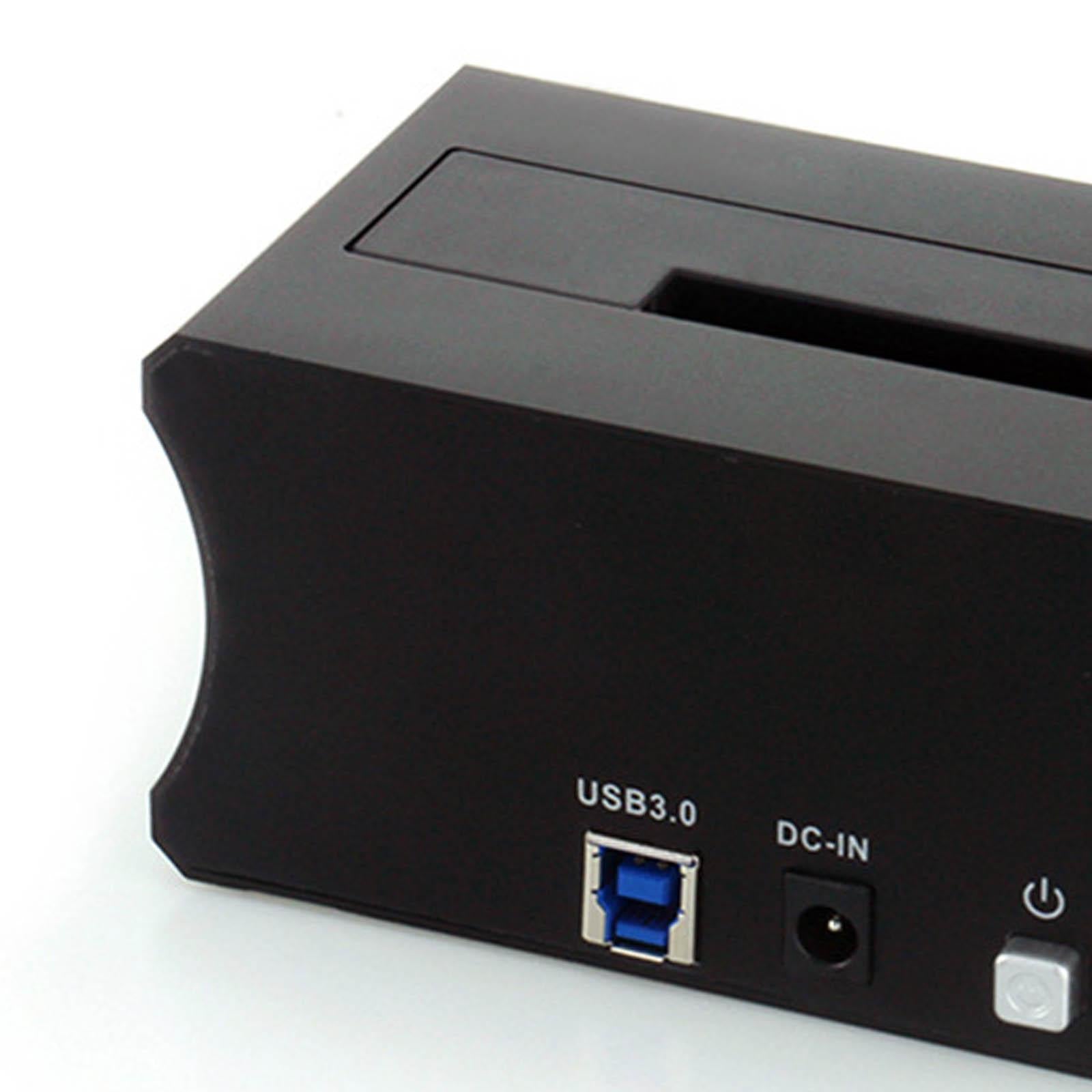 USB 3.0 to SATA Hard Drive Docking Station Aluminum for 2.5 3.5in HDD SSD US