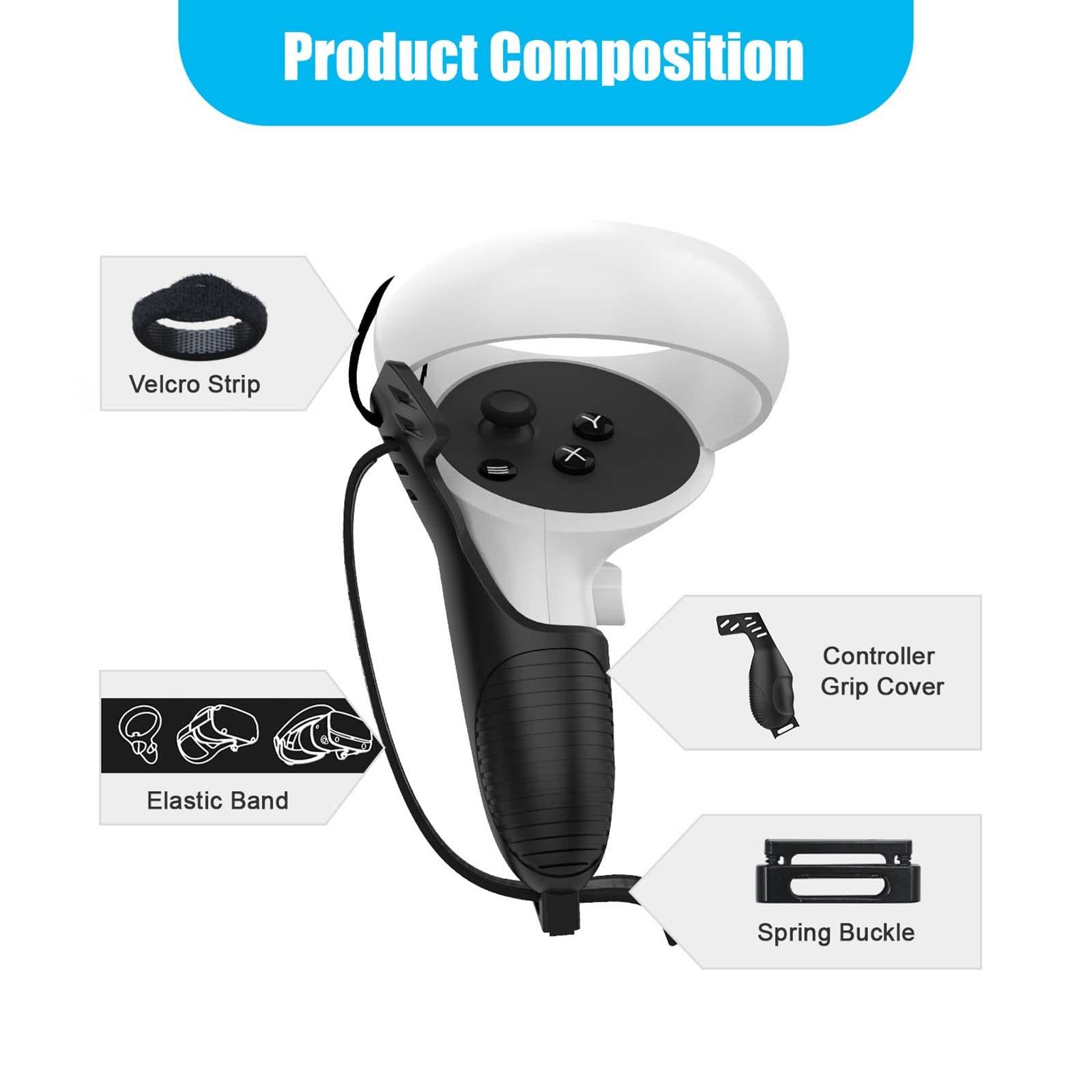 Touch Controller Grip Cover VR Accessories Antifall for Quest 2