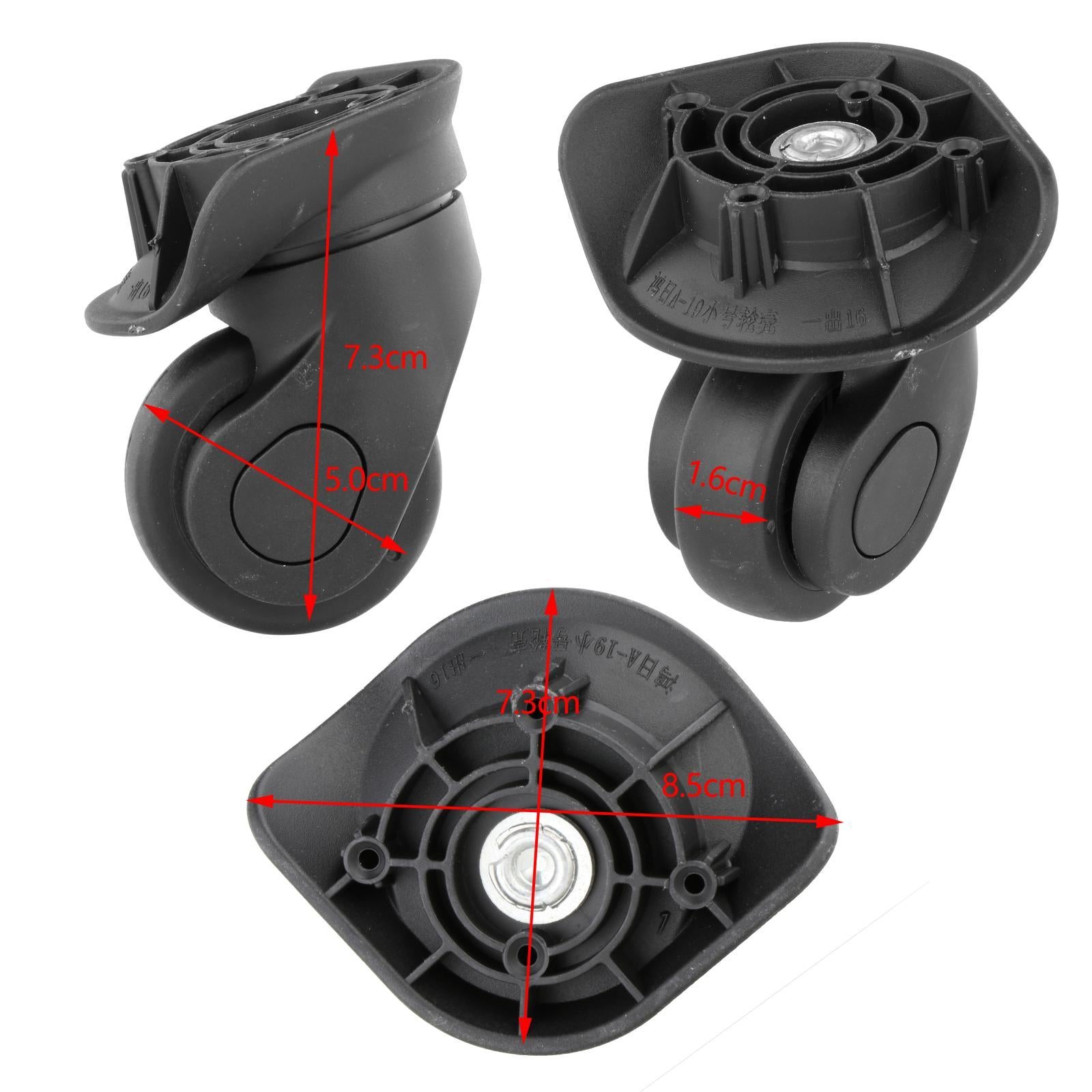 2x Luggage Suitcase Wheel Detachable Suitcase Repair Set for A19 Quiet