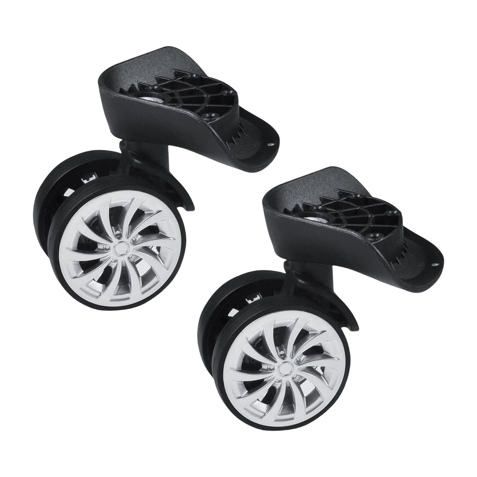2x Luggage Suitcase Wheel Replacement Universal for Suitcase Repair Travel