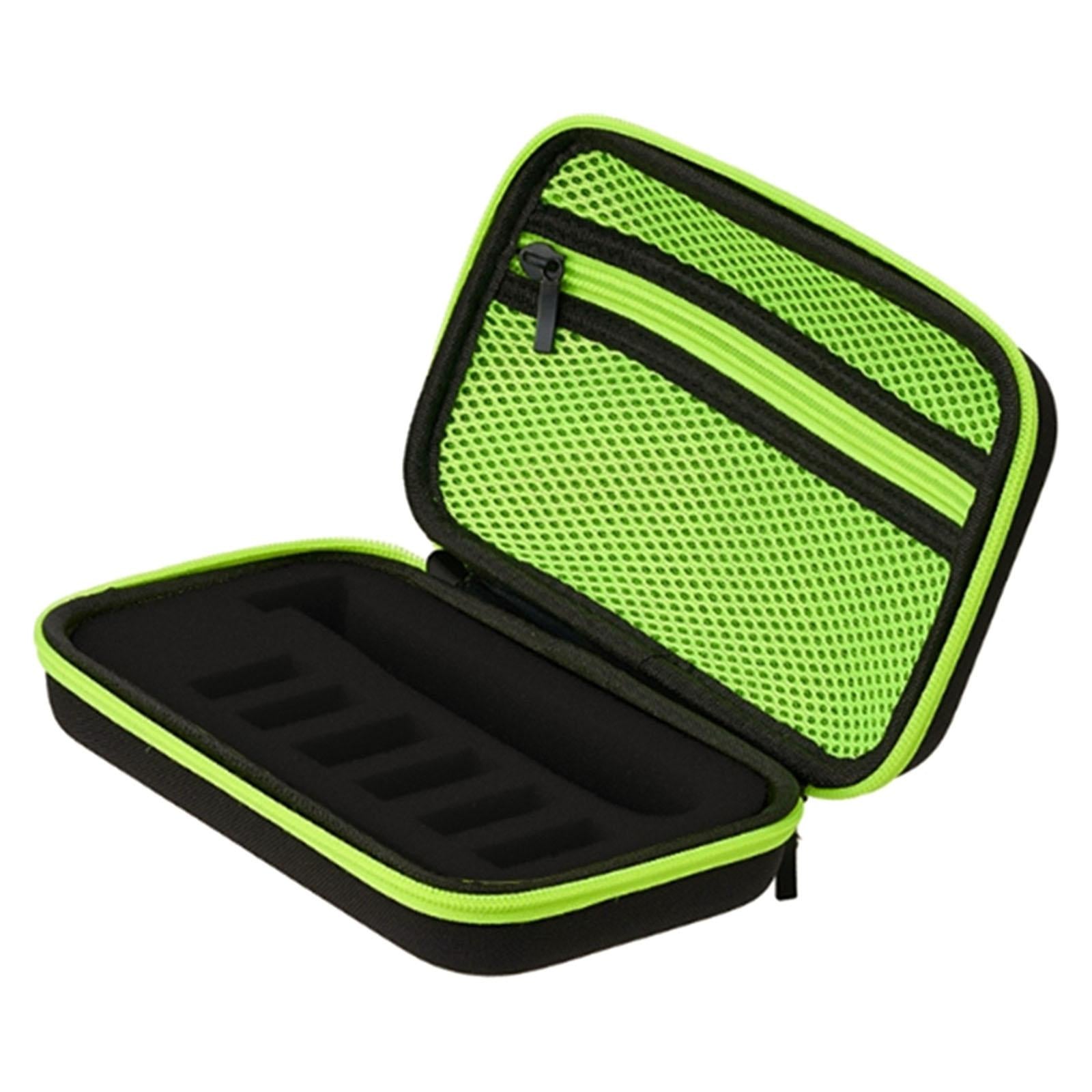 Shaver Storage Box with Soft Lining for Philips Norelco QP2520/72 Green Net Bag