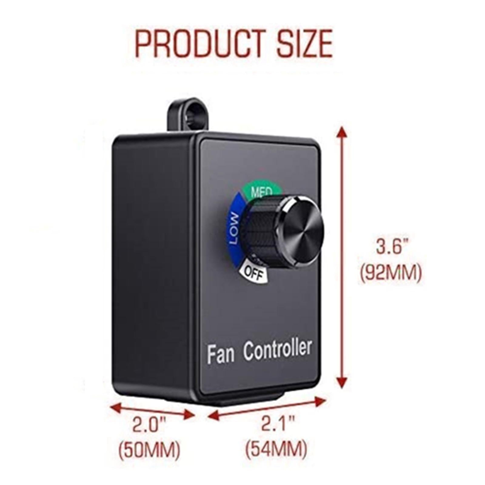 Variable Speed Controller for Inline Duct Exhaust Fan Ventilation Fans