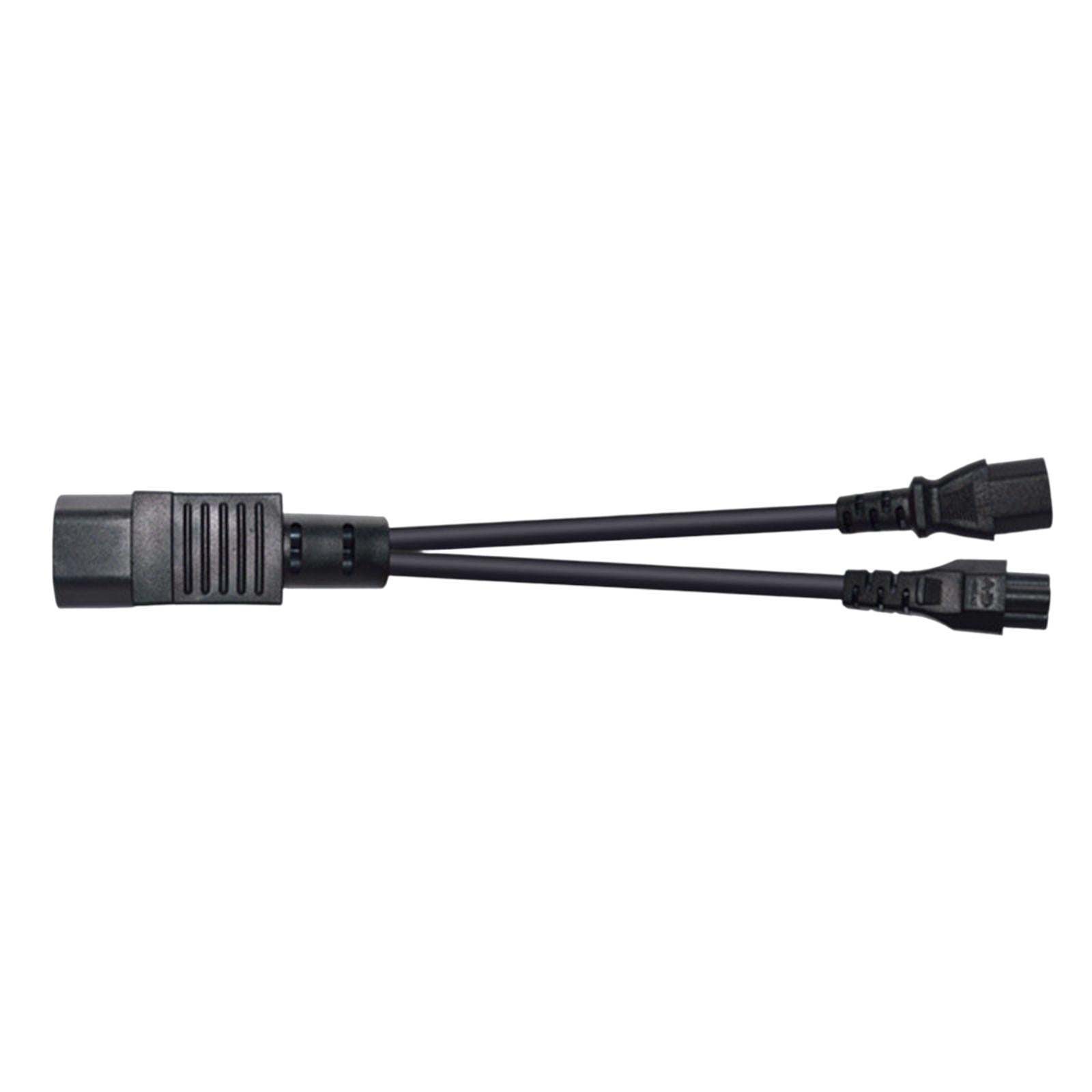 IEC320 C14 to IEC320 C13+C5 Y Splitter Power Ups Server Kit Splitter for PC
