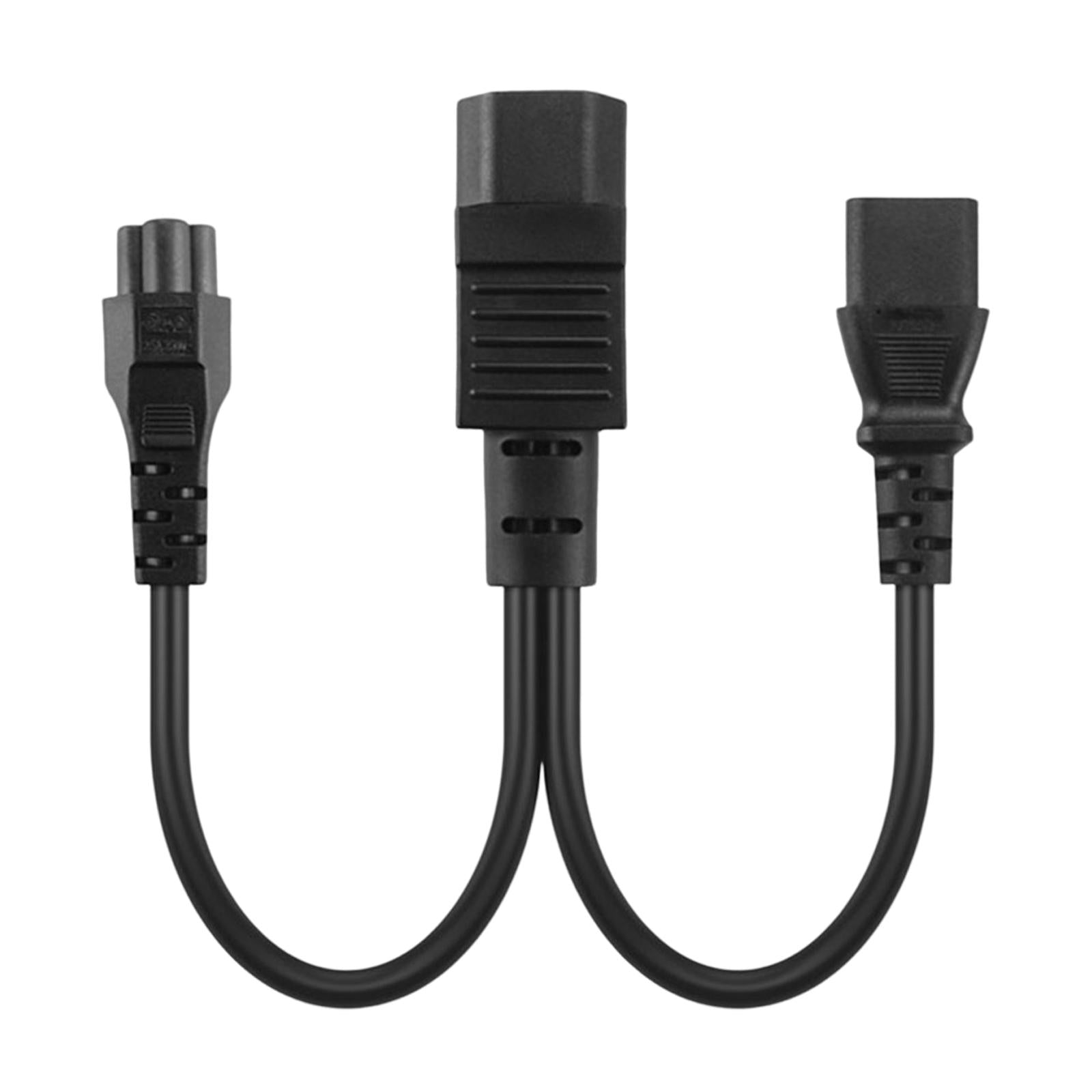 IEC320 C14 to IEC320 C13+C5 Y Splitter Power Ups Server Kit Splitter for PC