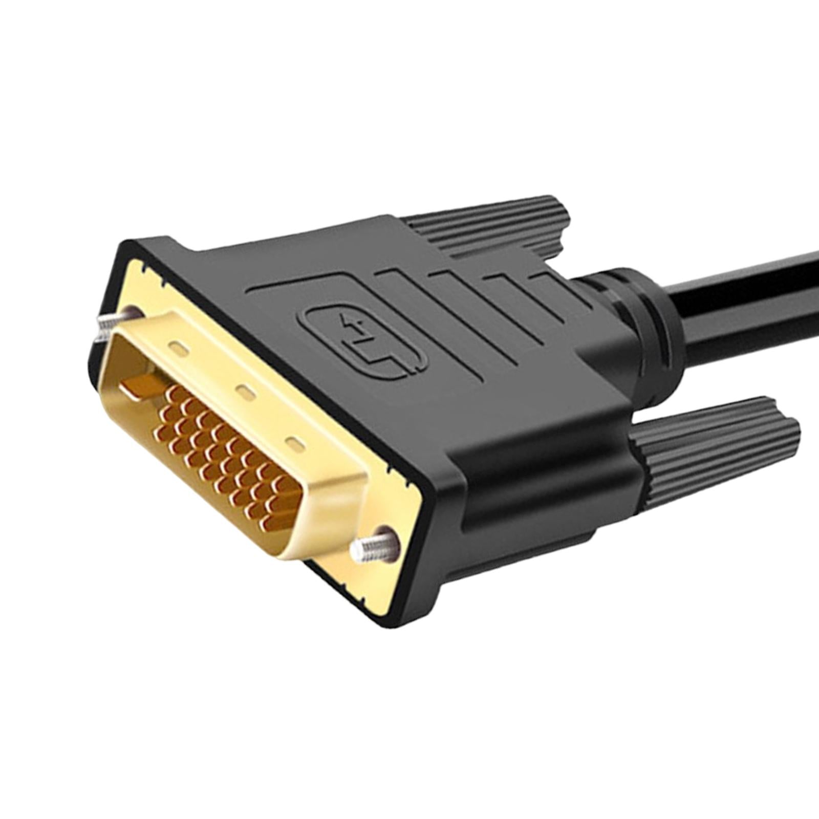 DVI to VGA Cable 1080P @60Hz Gold Plated for Video PC DVD Monitor Desktop 1.5 meters