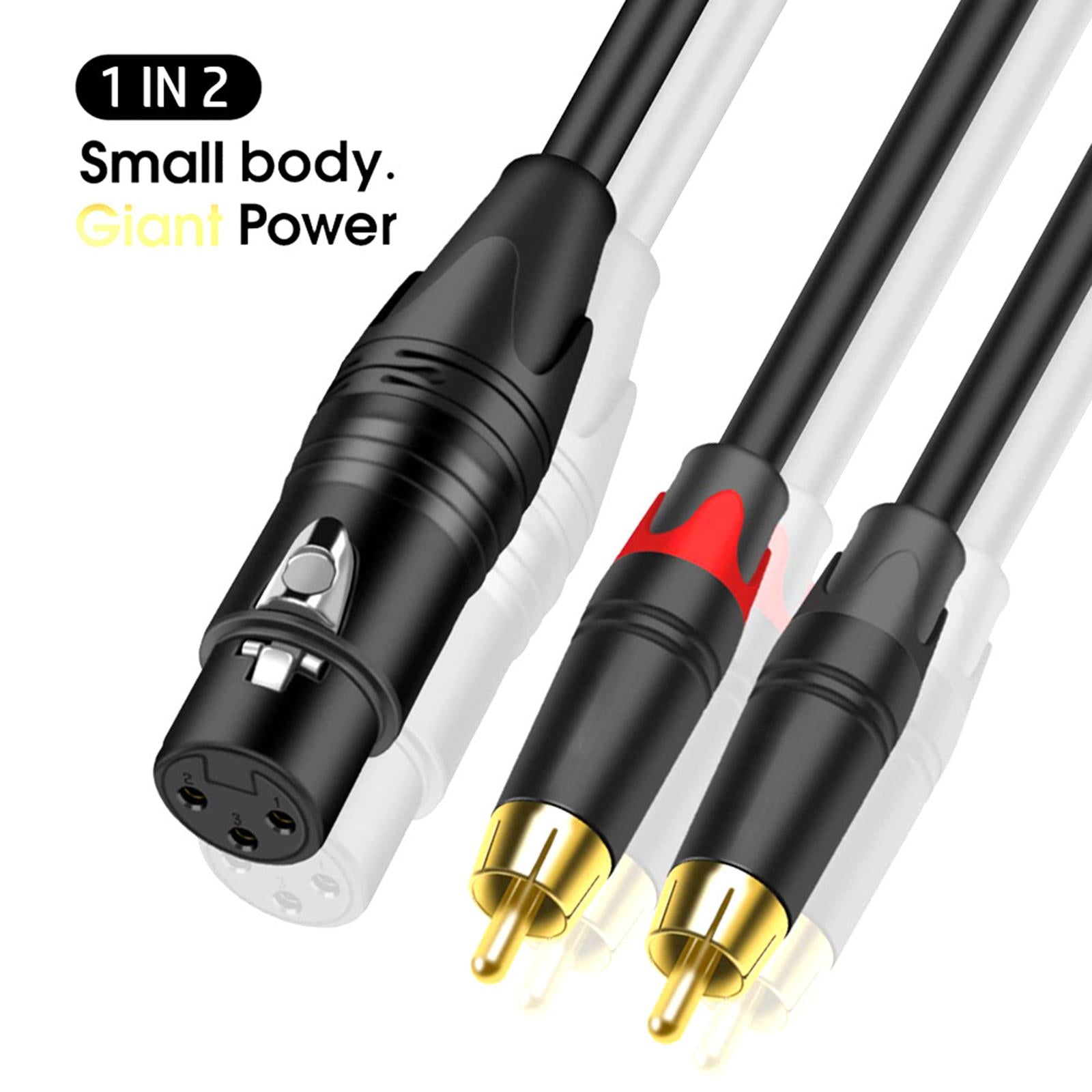 XLR to Dual HiFi Stereo Audio Connection Shielded for Recorders Female 5M