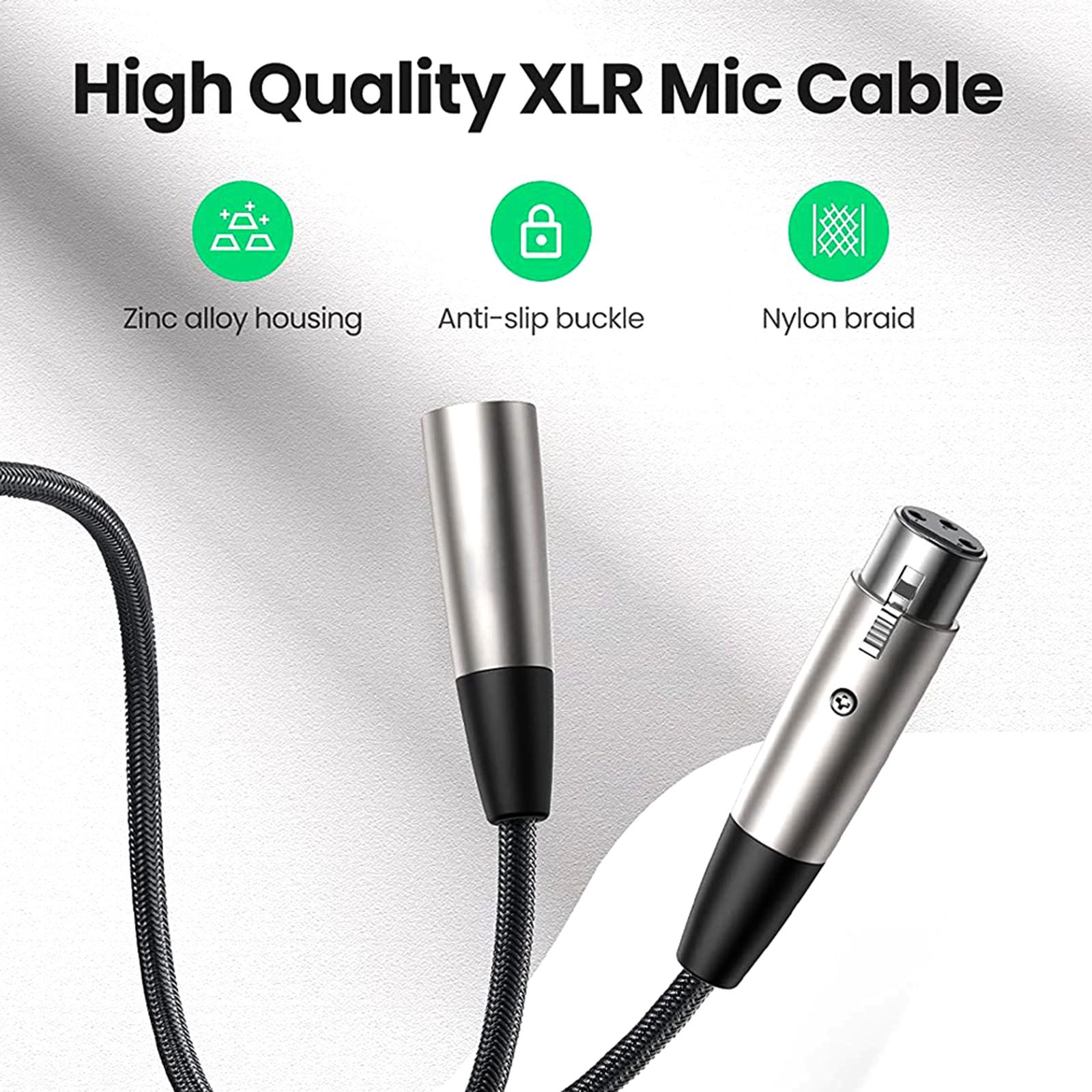 XLR Microphone Cable XLR Wire for Microphone Amplifier Studio Recording 2m
