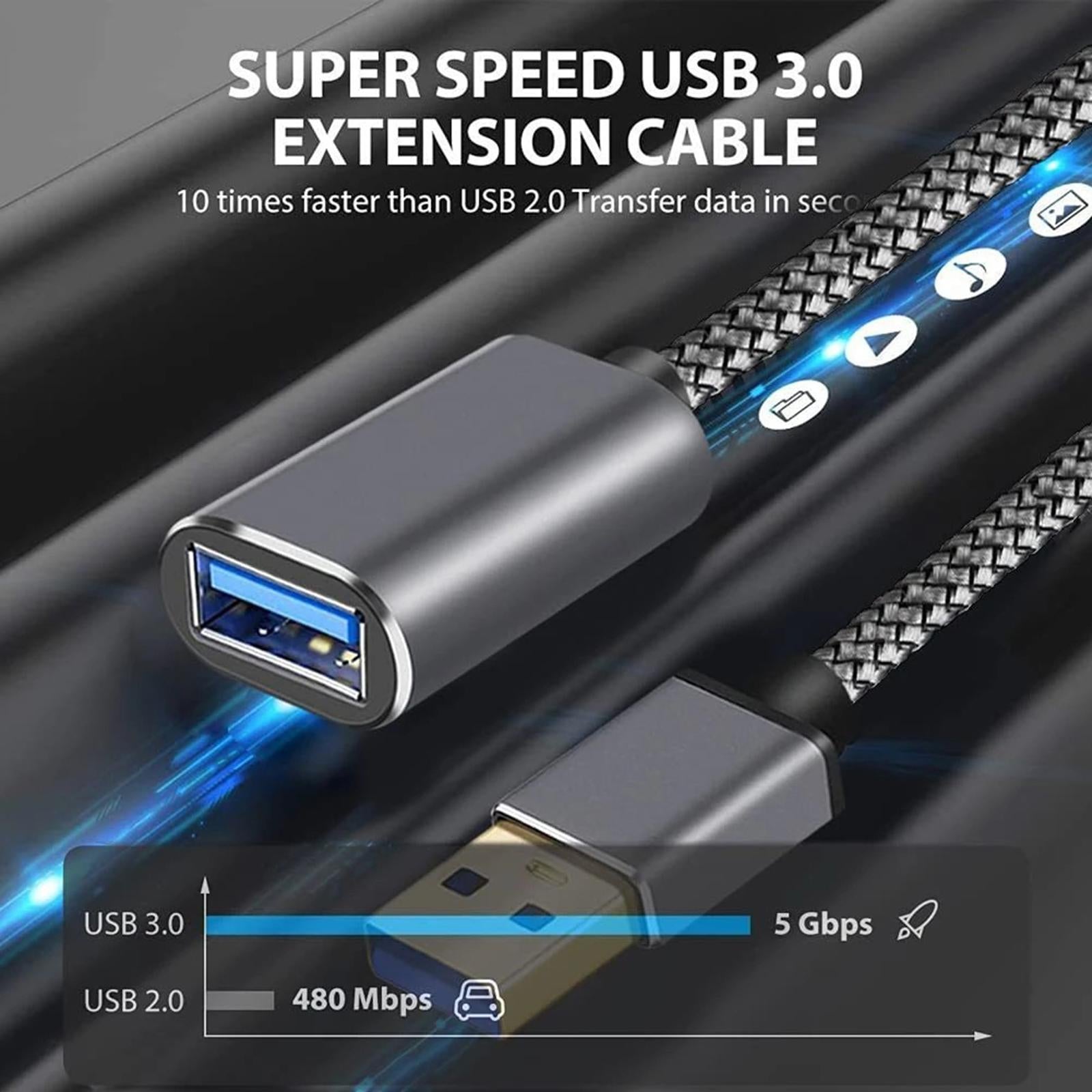 USB 3.0 Extension Cable Durable Portable for USB Hub USB Keyboard 1m