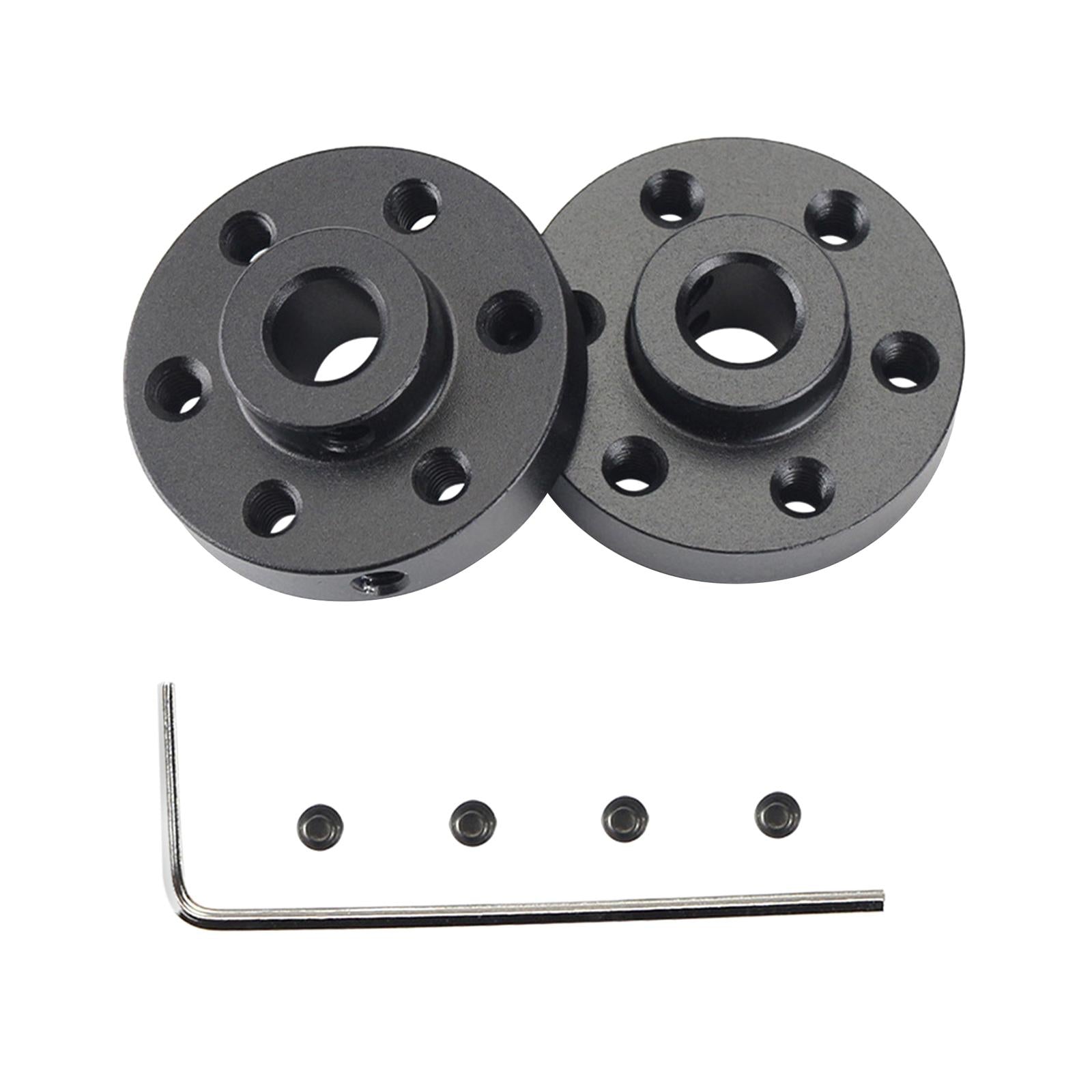 2Pcs Rigid Flange Shaft Coupling 6mm High Hardness for DIY Handmade Model