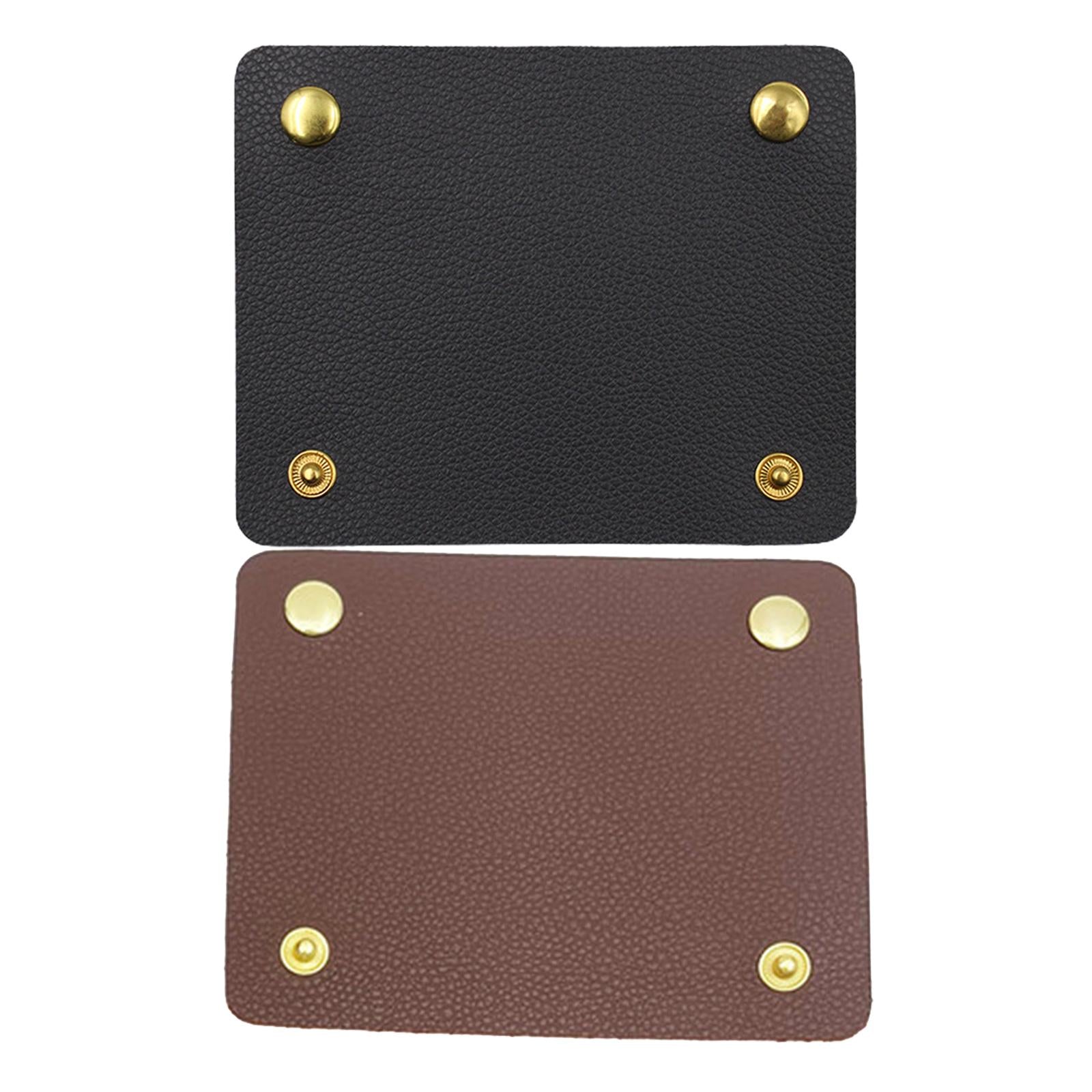 Handbag Grip Sleeve Cover Handle Grip Sleeve PU Leather for Wallet Purse Black