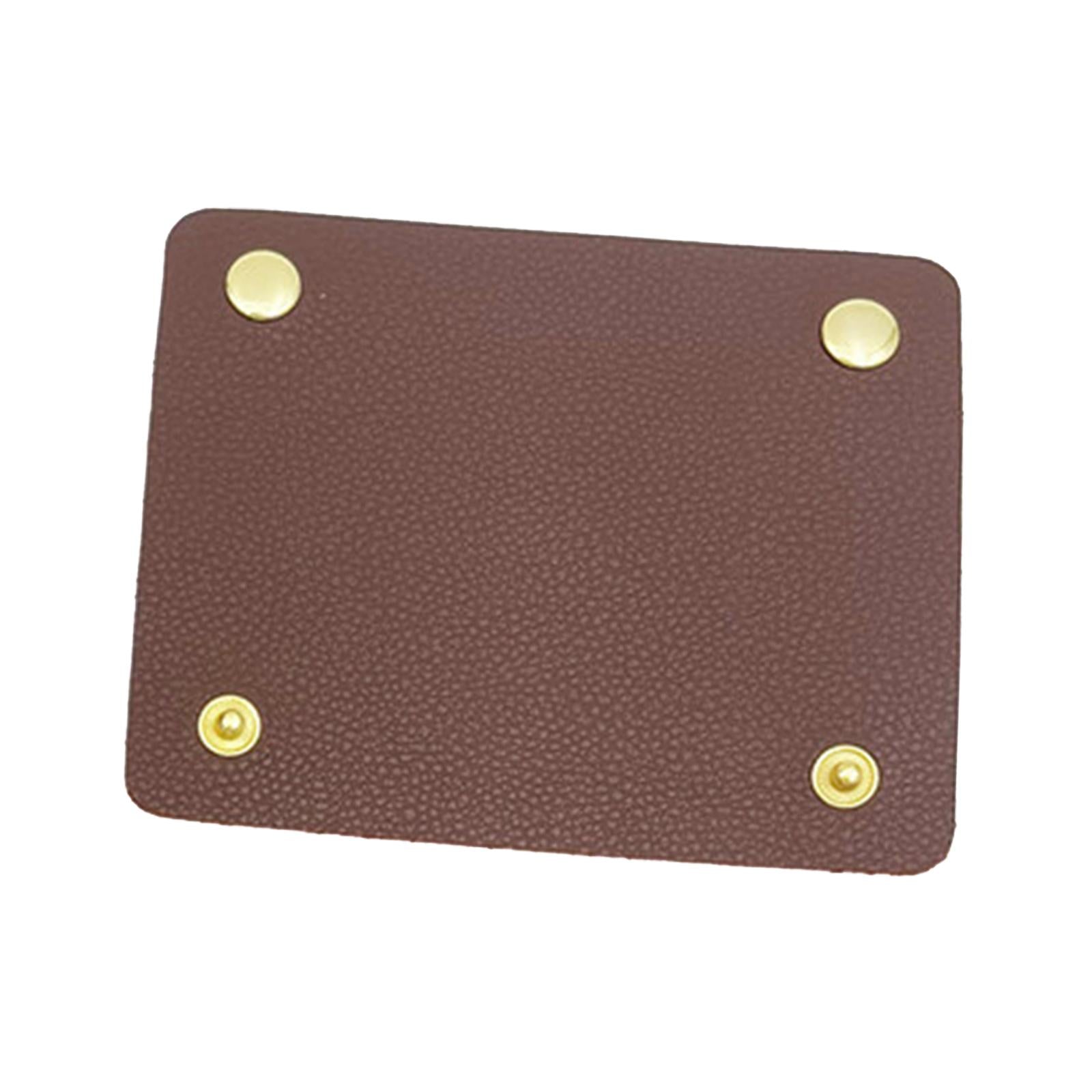 Handbag Grip Sleeve Cover Handle Grip Sleeve PU Leather for Wallet Purse Brown