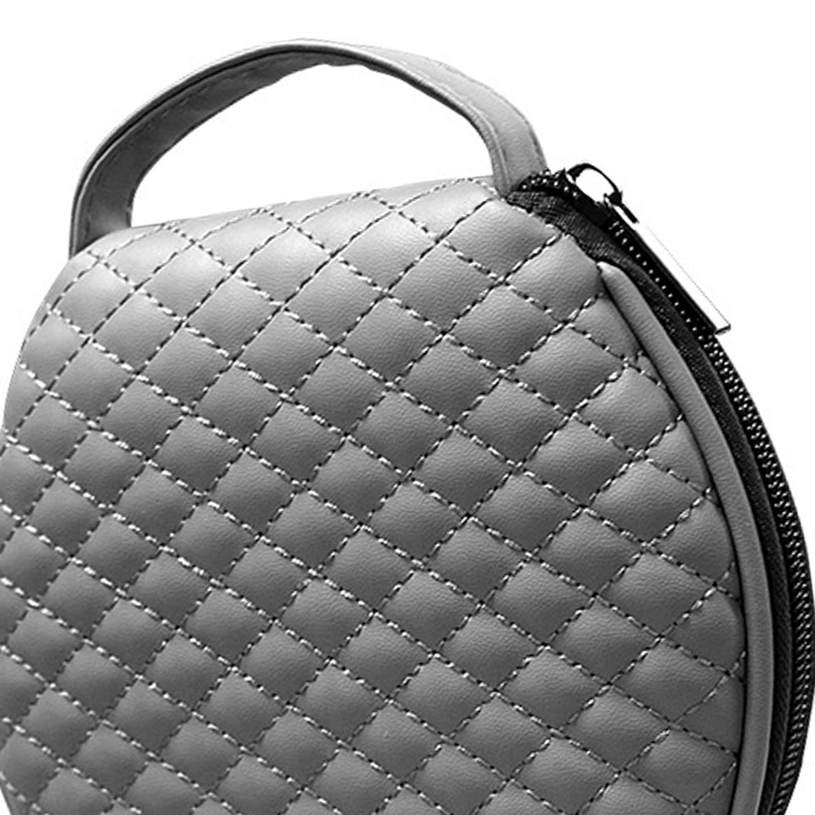 Portable CD Wallet Case Organizer PU 20 Capacity Prevent Scratch Grey