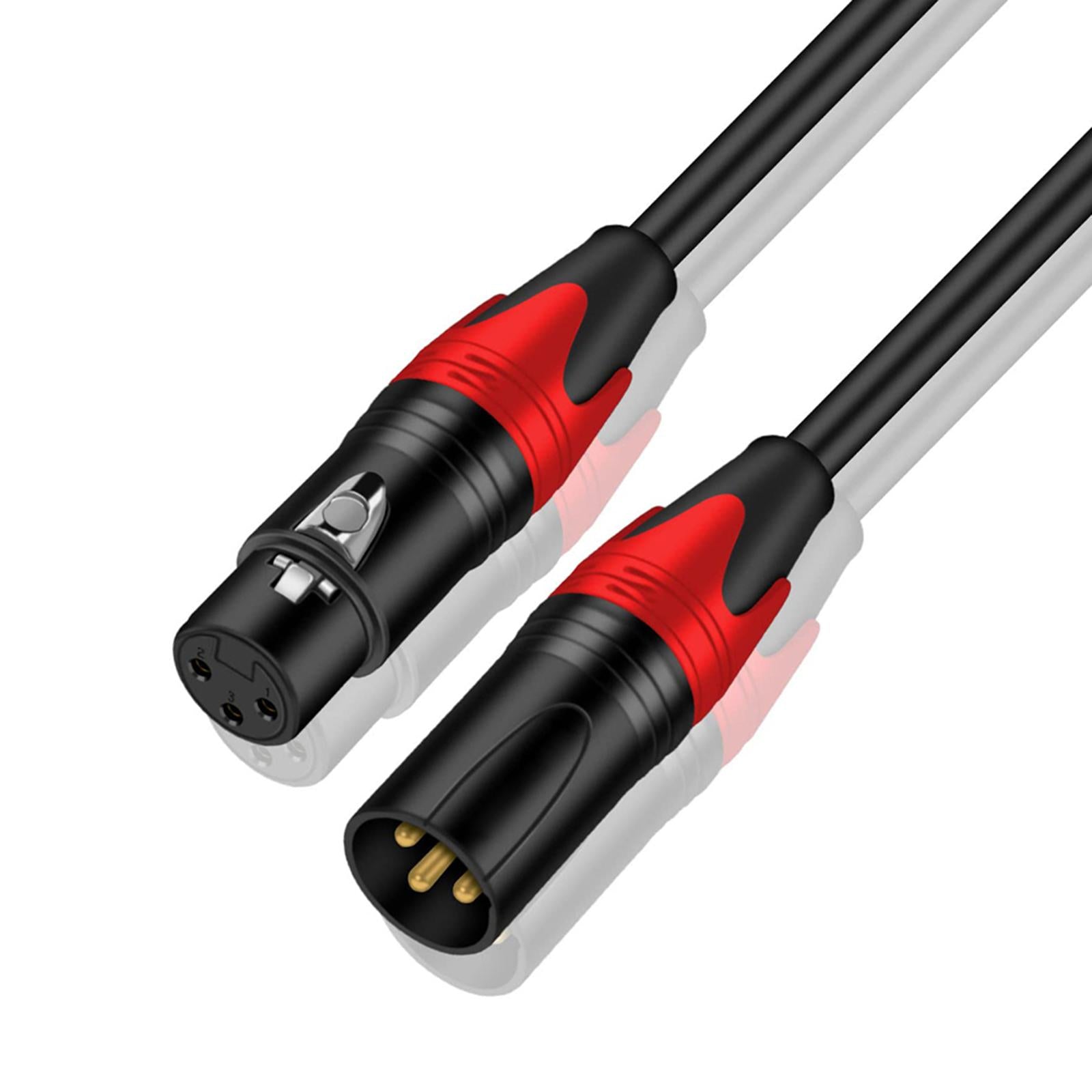 XLR Microphone Cable Audio Cable XLR Cable for PA Systems Mixers Speakers 2m