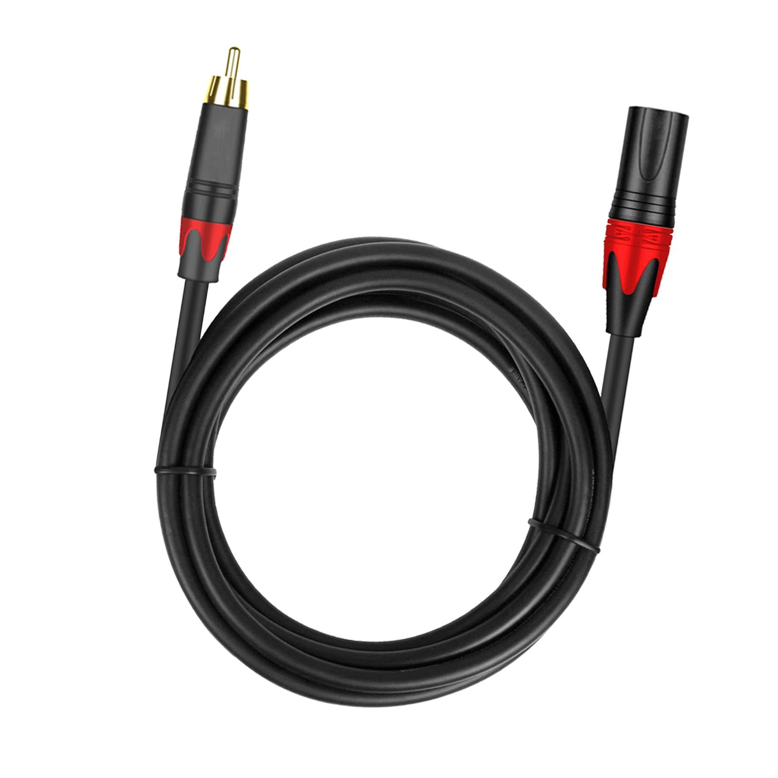 3 Pin XLR rca Microphone Cable Cord for Speakers XLR rca Mic Cable Male to Male 2m