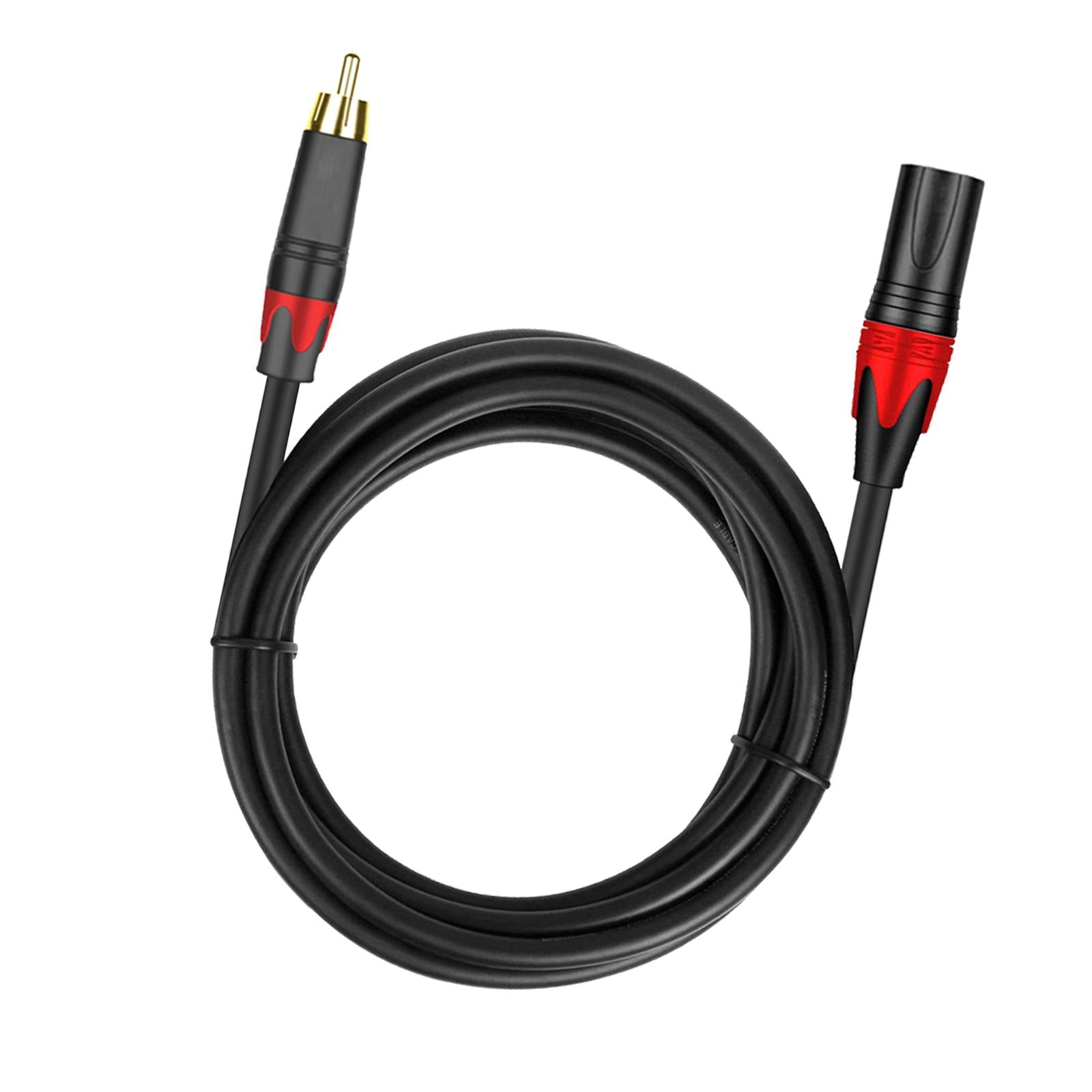 3 Pin XLR rca Microphone Cable Cord for Speakers XLR rca Mic Cable Female to Male 0.3m