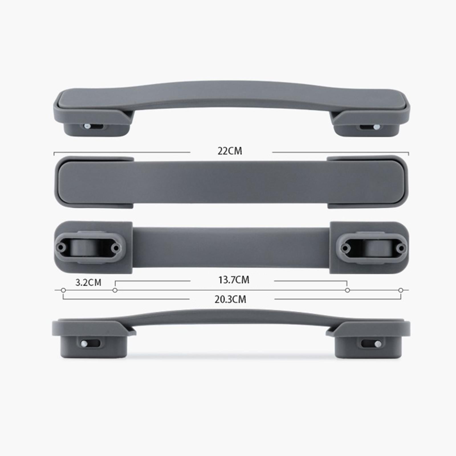 Suitcase Luggage Handle Wear Resistan Flexible Portable Carry Handles Grey
