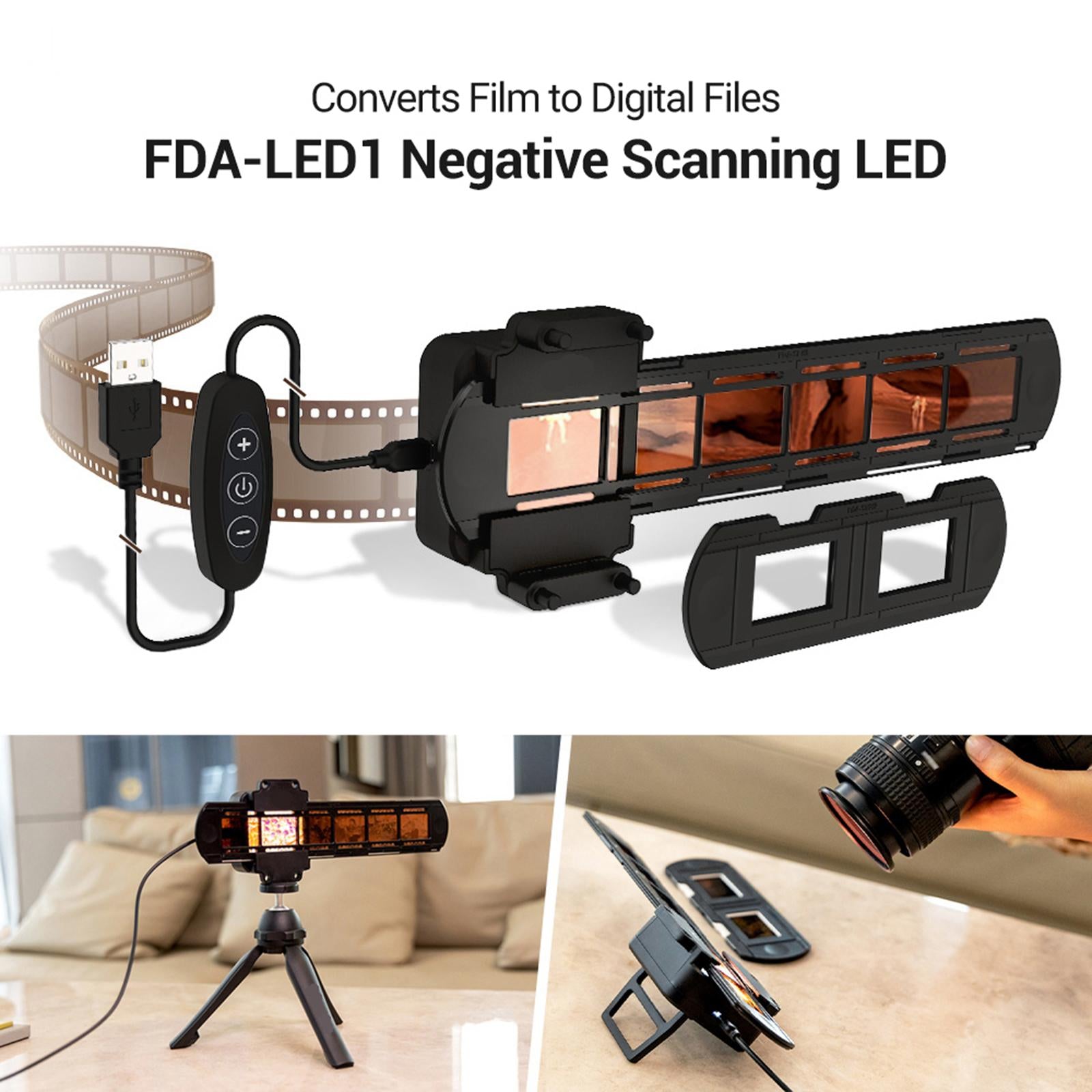 Negative Film Scanning LED Light Set 6500K Light Film Scanner Film Copying