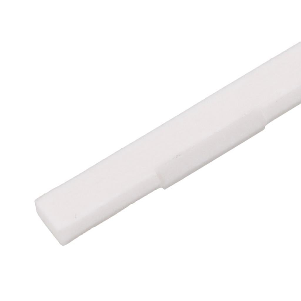 4 String Ukulele Guitar Bone Bridge Saddle Nut Set Slotted