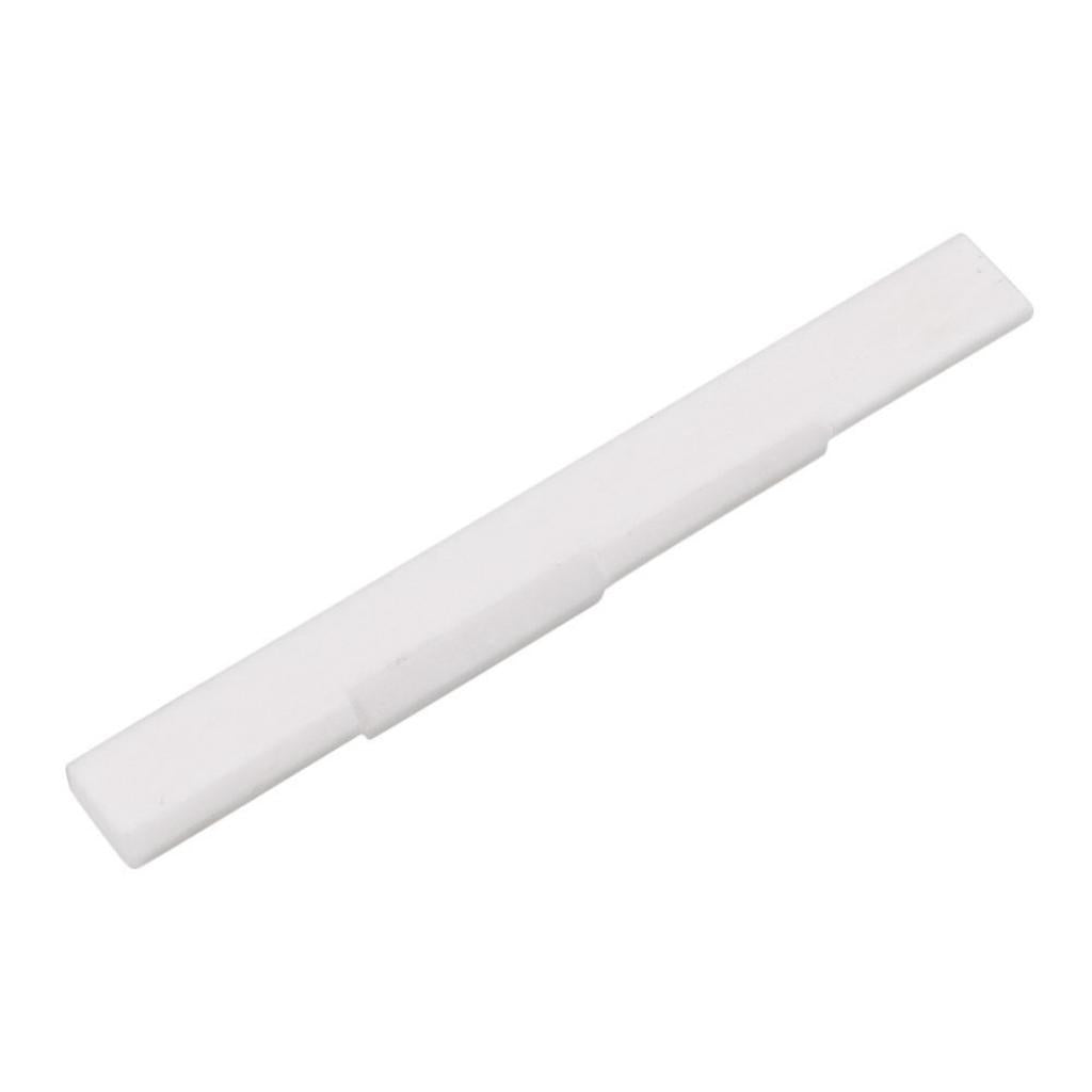 4 String Ukulele Guitar Bone Bridge Saddle Nut Set Slotted