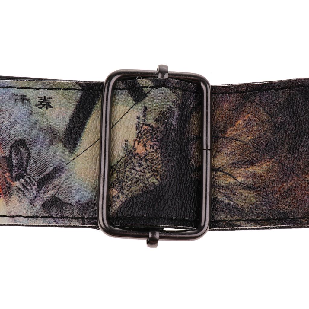Durable Painting Guitar Strap for Electric Guitar Bass #2