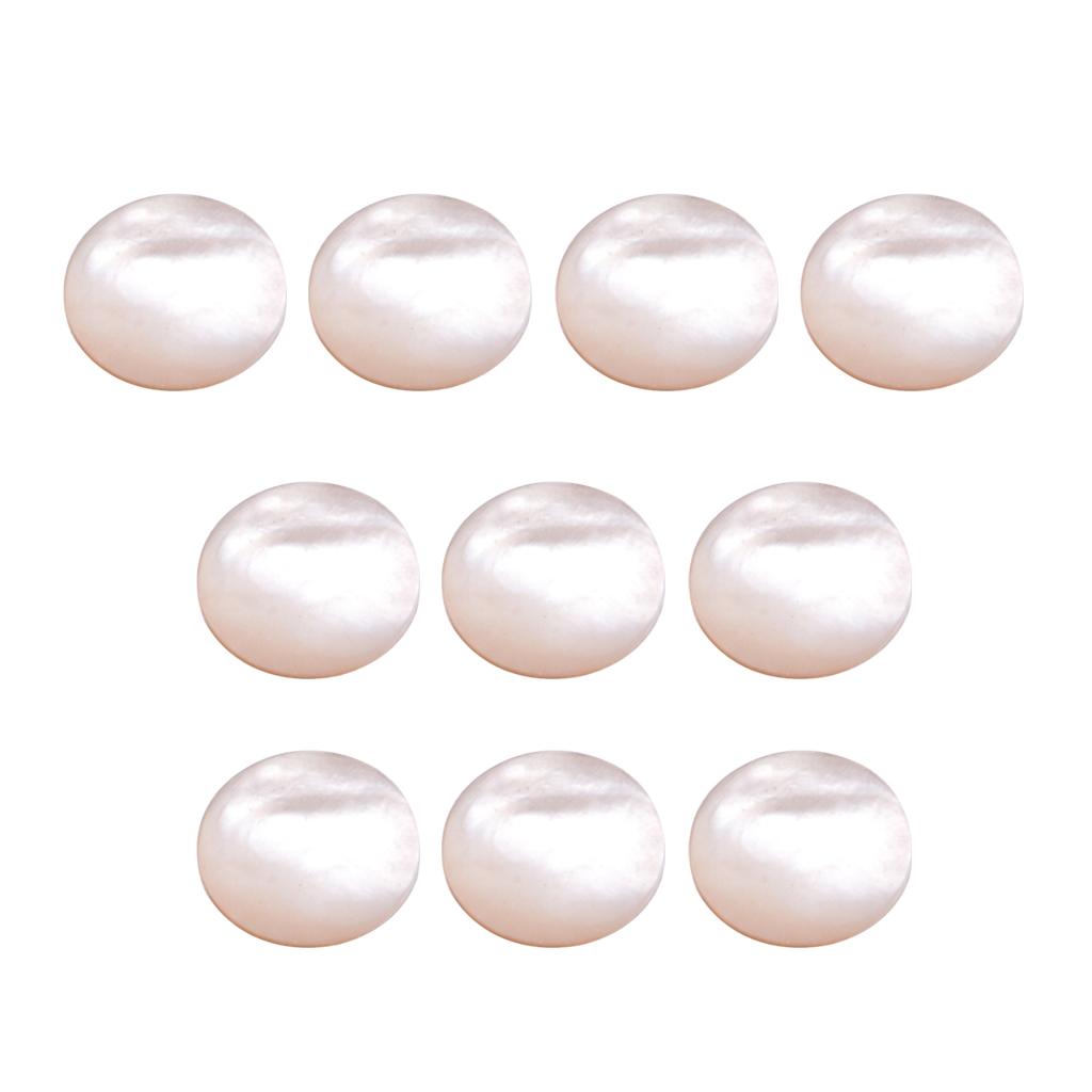 10 Pieces White Shell Guitar Knob Marking Repair Parts