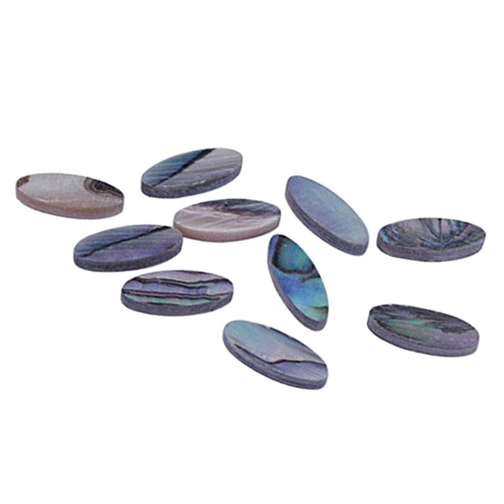 10 Pieces Oval Guitar Fretboard Dots Mandolin Fingerboard Maker Inlay Dot