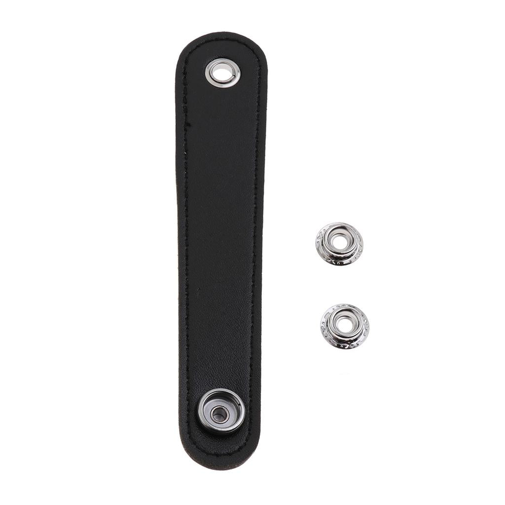 2 Pieces Bass Piano Accordion Leather Strap Buckle Musical Instrument Parts