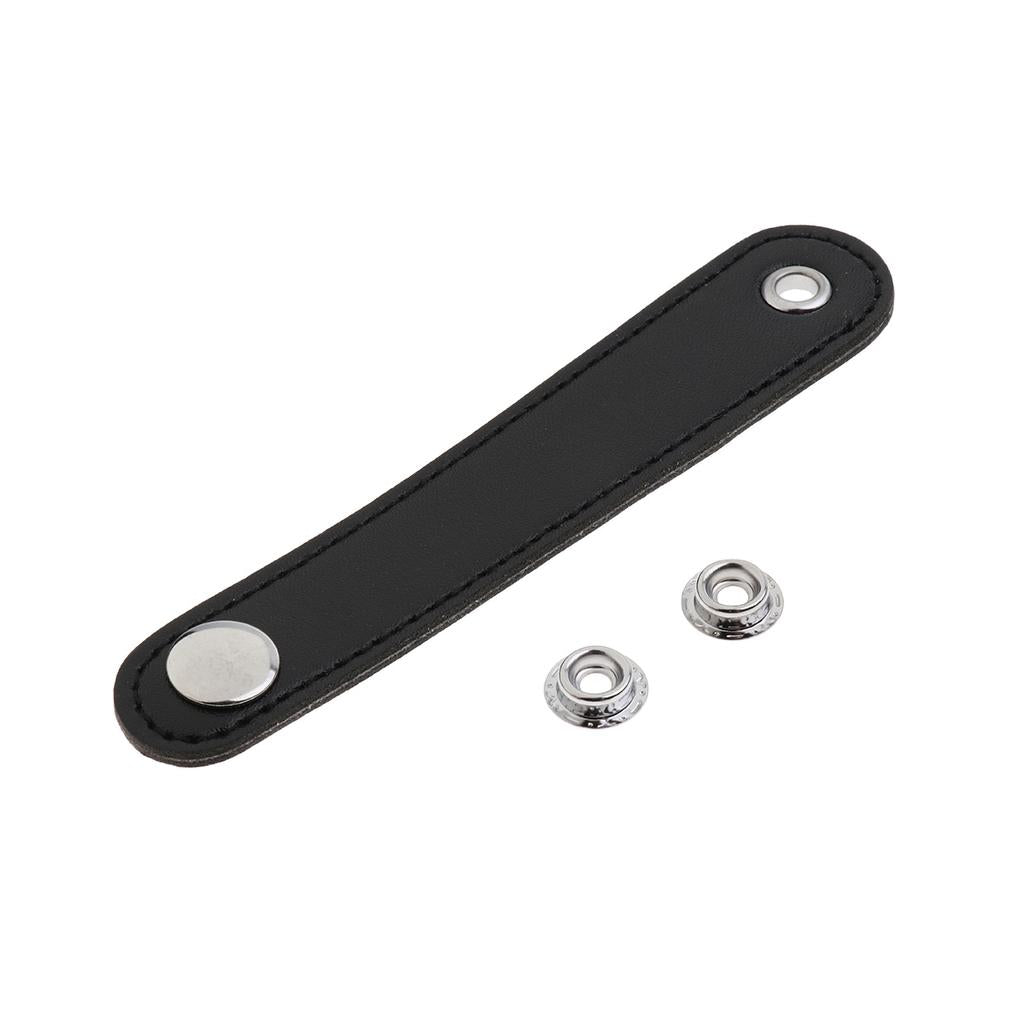 2 Pieces Bass Piano Accordion Leather Strap Buckle Musical Instrument Parts