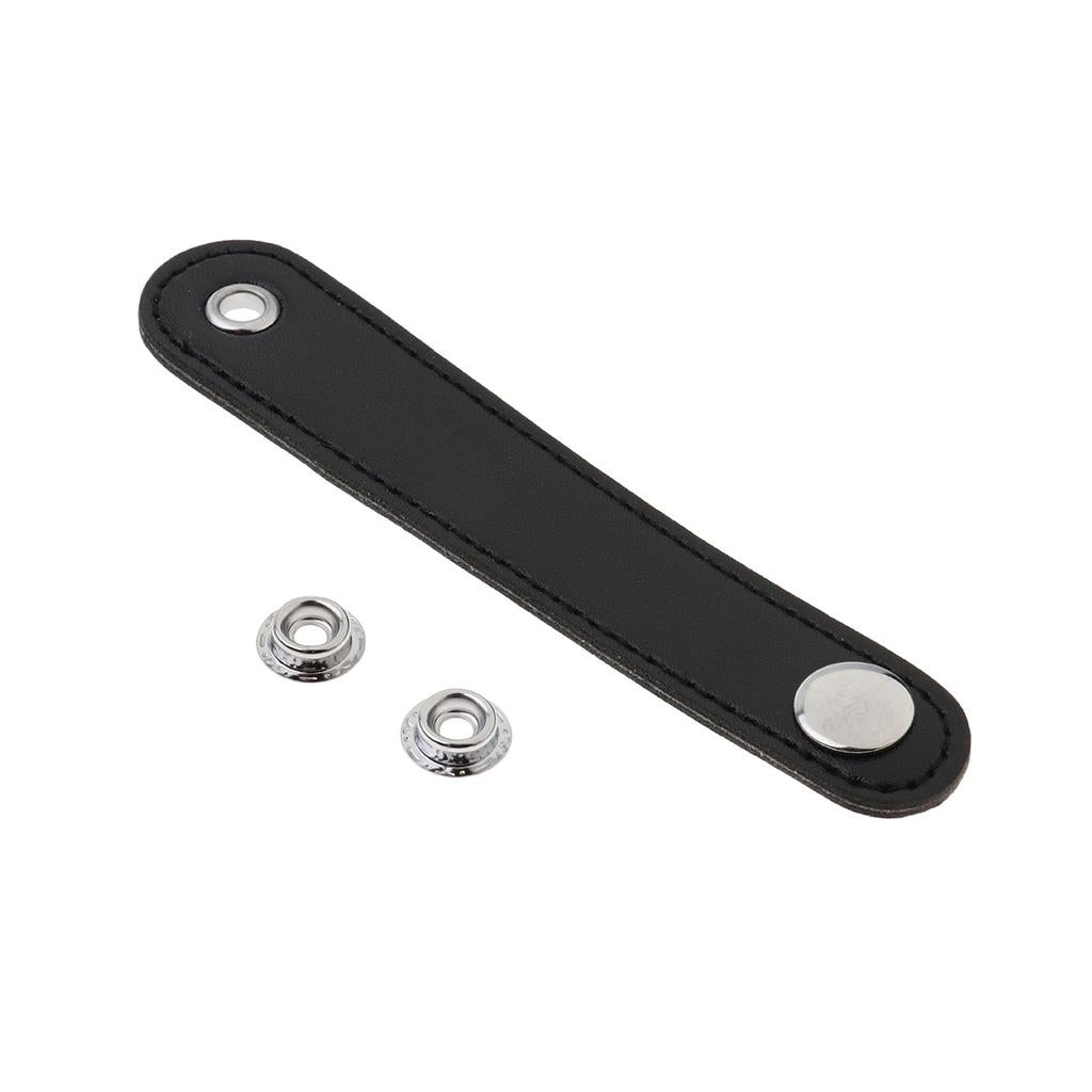 2 Pieces Bass Piano Accordion Leather Strap Buckle Musical Instrument Parts