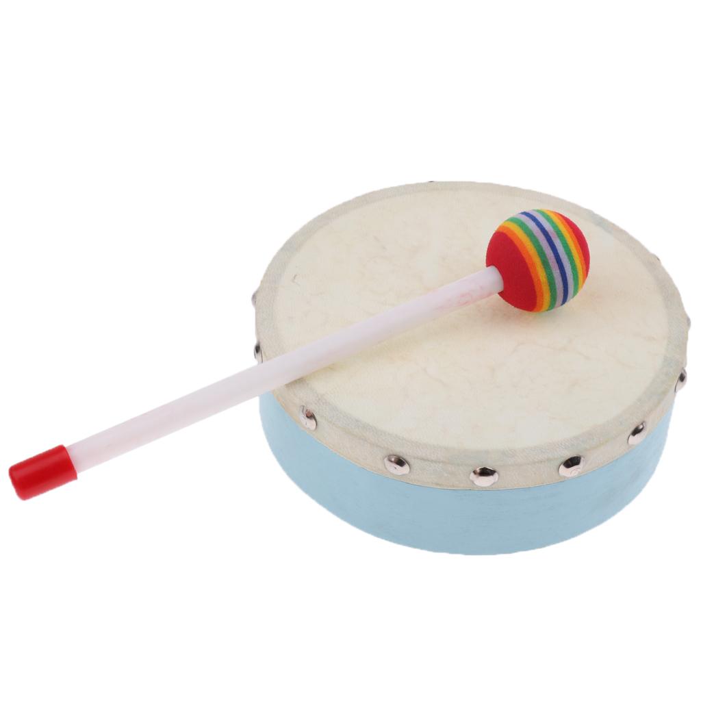 1 Piece Hand Drum Percussion Toy for Musical Learning Education Blue