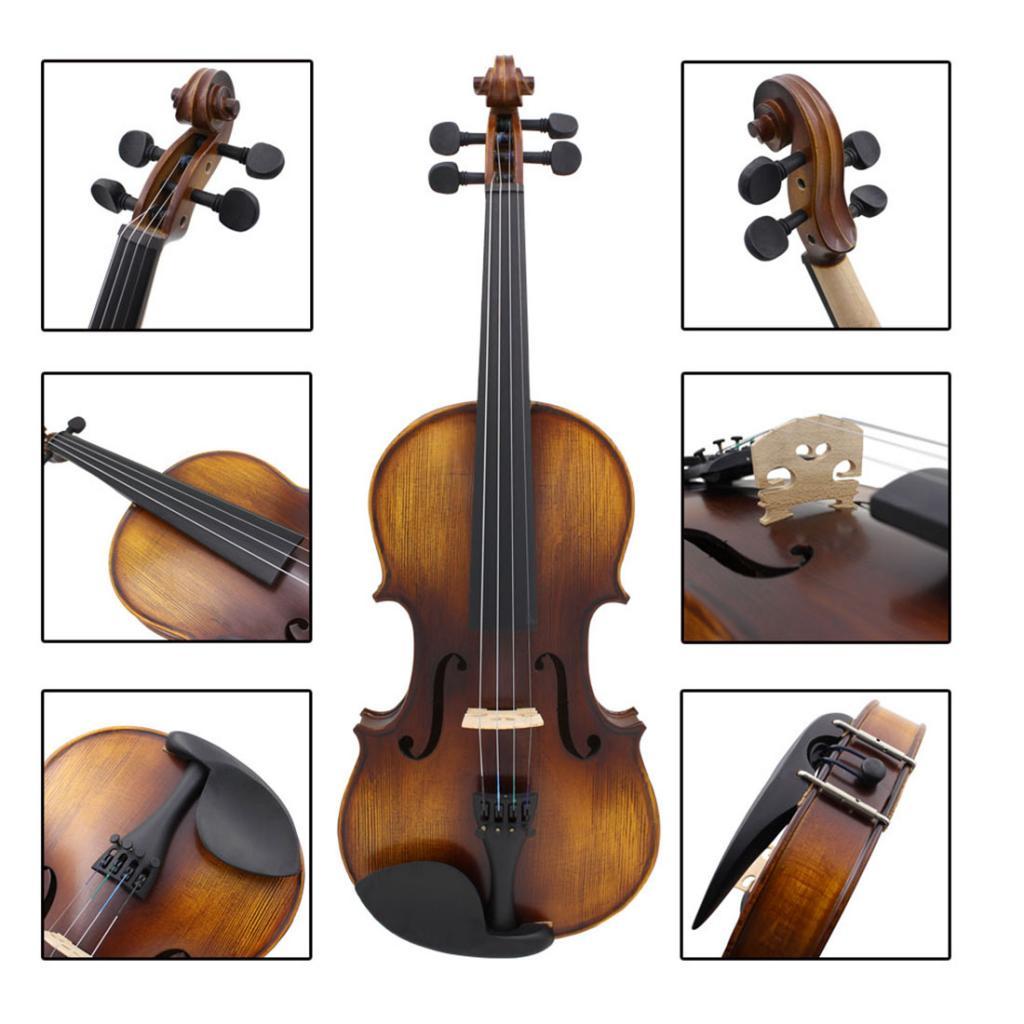 4/4 Full Size Antique Solid Wood AV-508 Matte Handmade Violin Fiddle