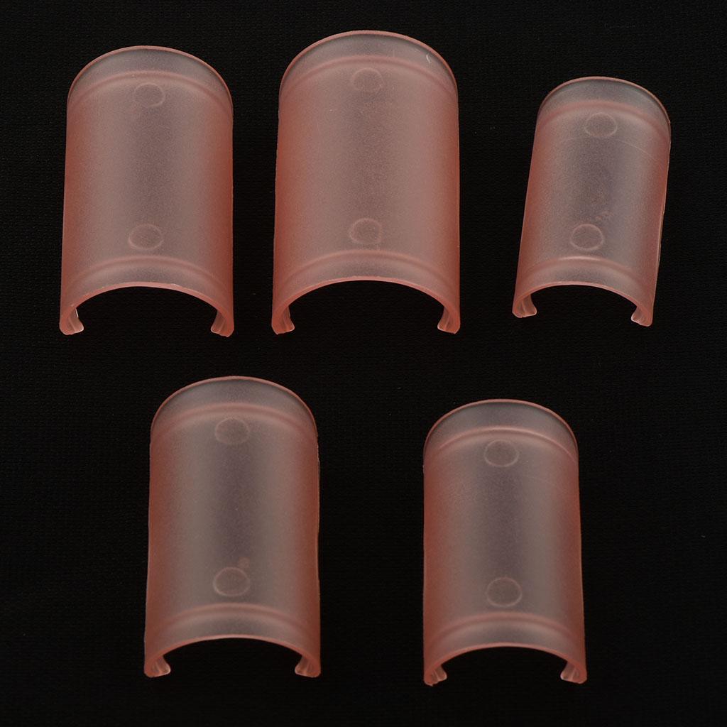 5 Pieces Dimo Protector Protective Cover for Bamboo Flute Parts Red