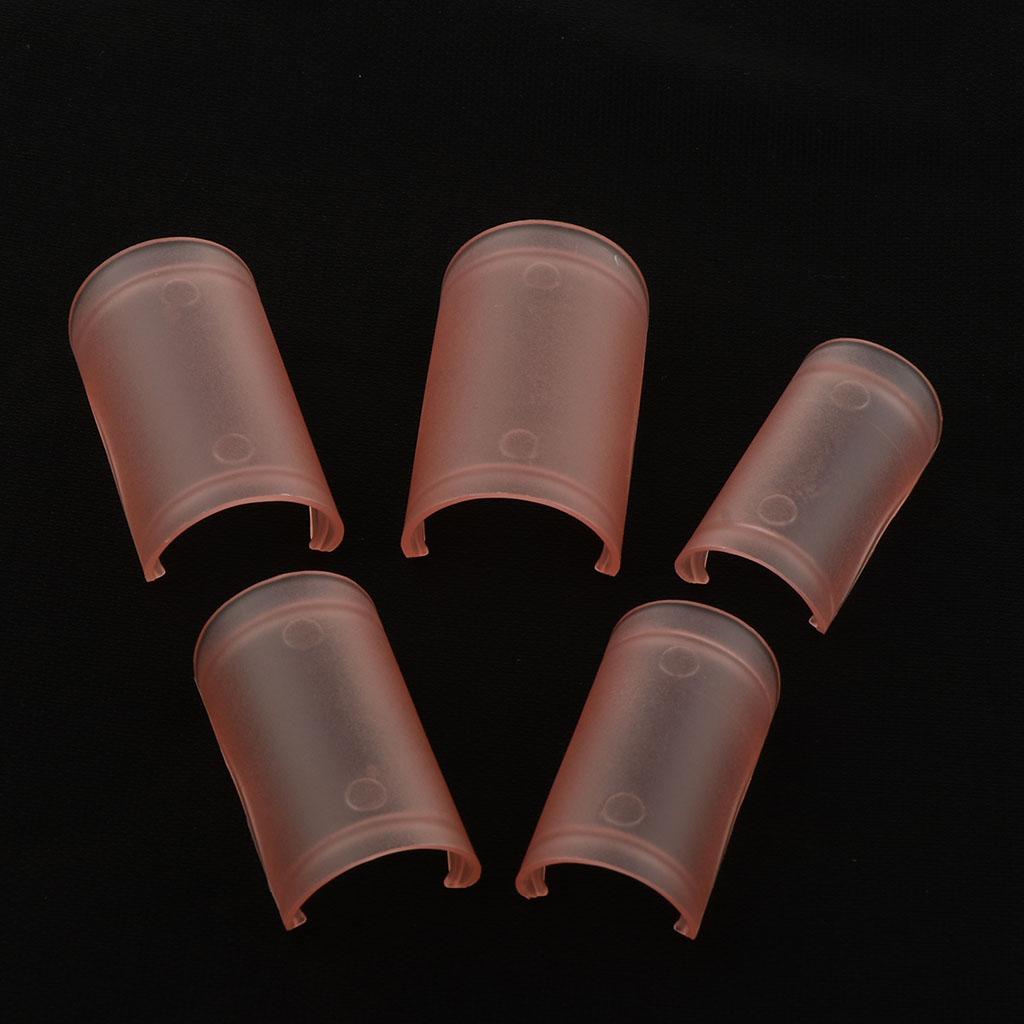 5 Pieces Dimo Protector Protective Cover for Bamboo Flute Parts Red