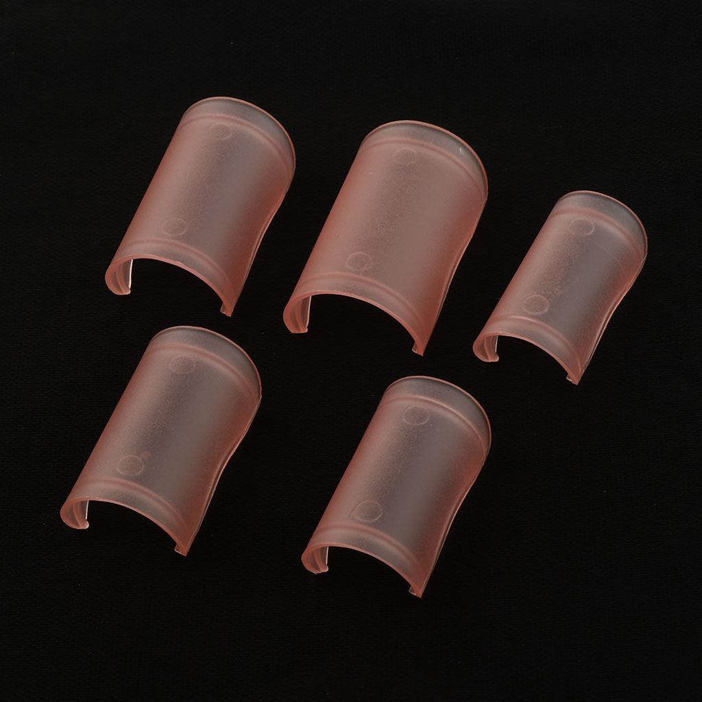 5 Pieces Dimo Protector Protective Cover for Bamboo Flute Parts Red