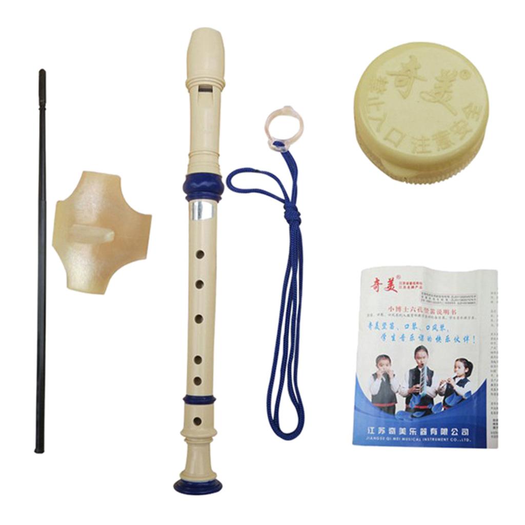 6 Hole Soprano Recorder Flute Clarinet for Student Beginners