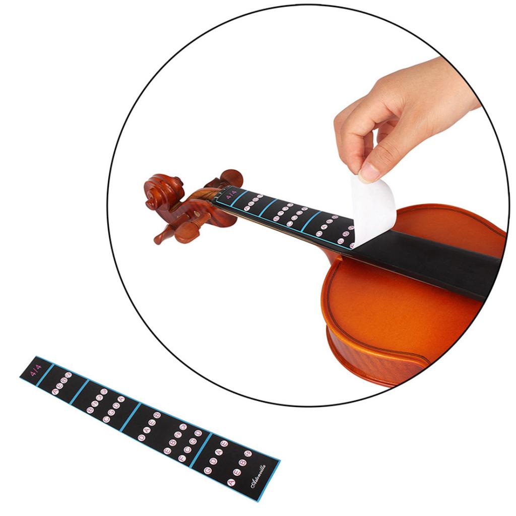 4/4 Violin Fretboard Position Sticker Fiddle Finger Chart for Students