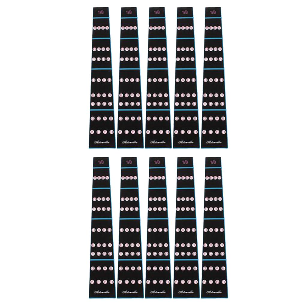 1/8 Violin Fretboard Position Sticker Fiddle Finger Chart for Students