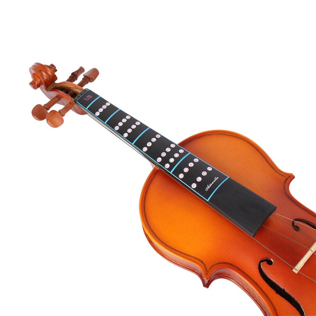 1/8 Violin Fretboard Position Sticker Fiddle Finger Chart for Students
