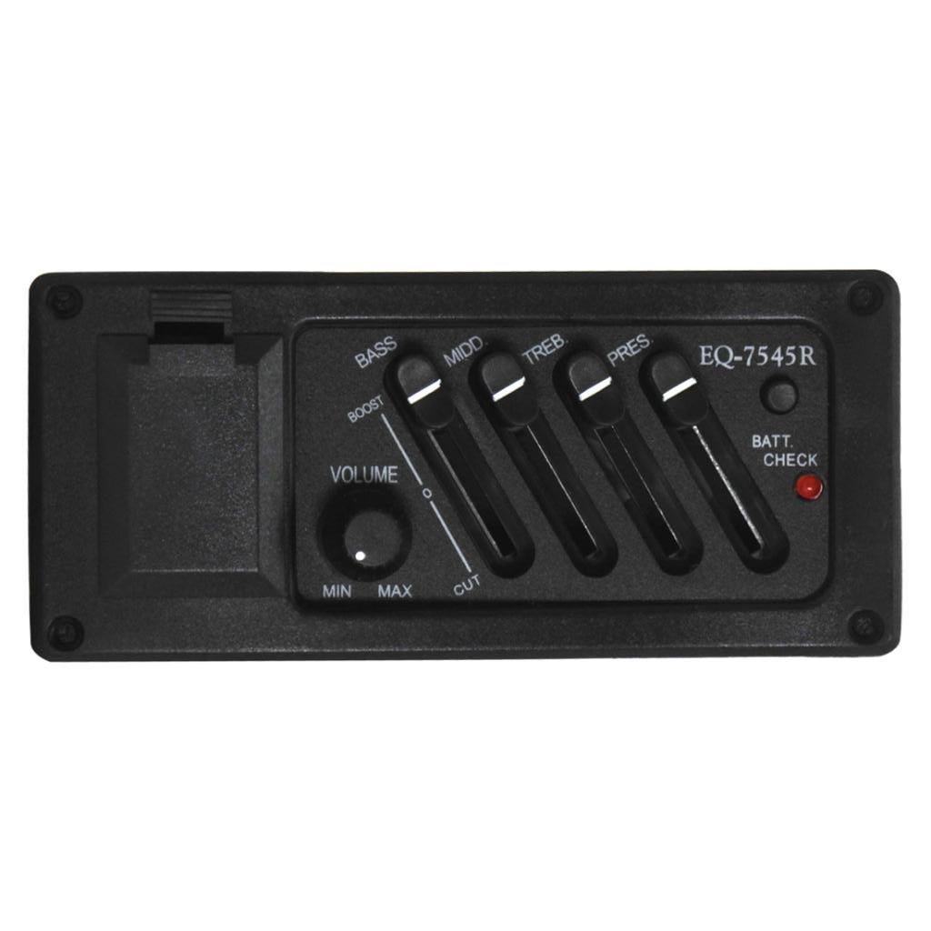 4 Band EQ Guitar Preamp Equalizer Amp for Acoustic Folk Classcial Guitar