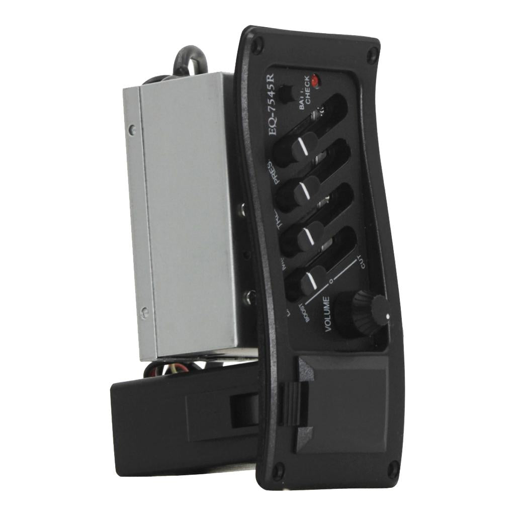 4 Band EQ Guitar Preamp Equalizer Amp for Acoustic Folk Classcial Guitar