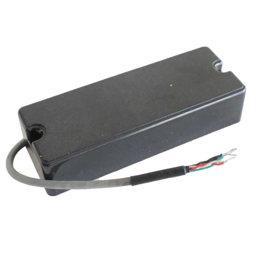 4 String Electric Bass Guitar Pickups Humbucker Bridge and Neck Set Black