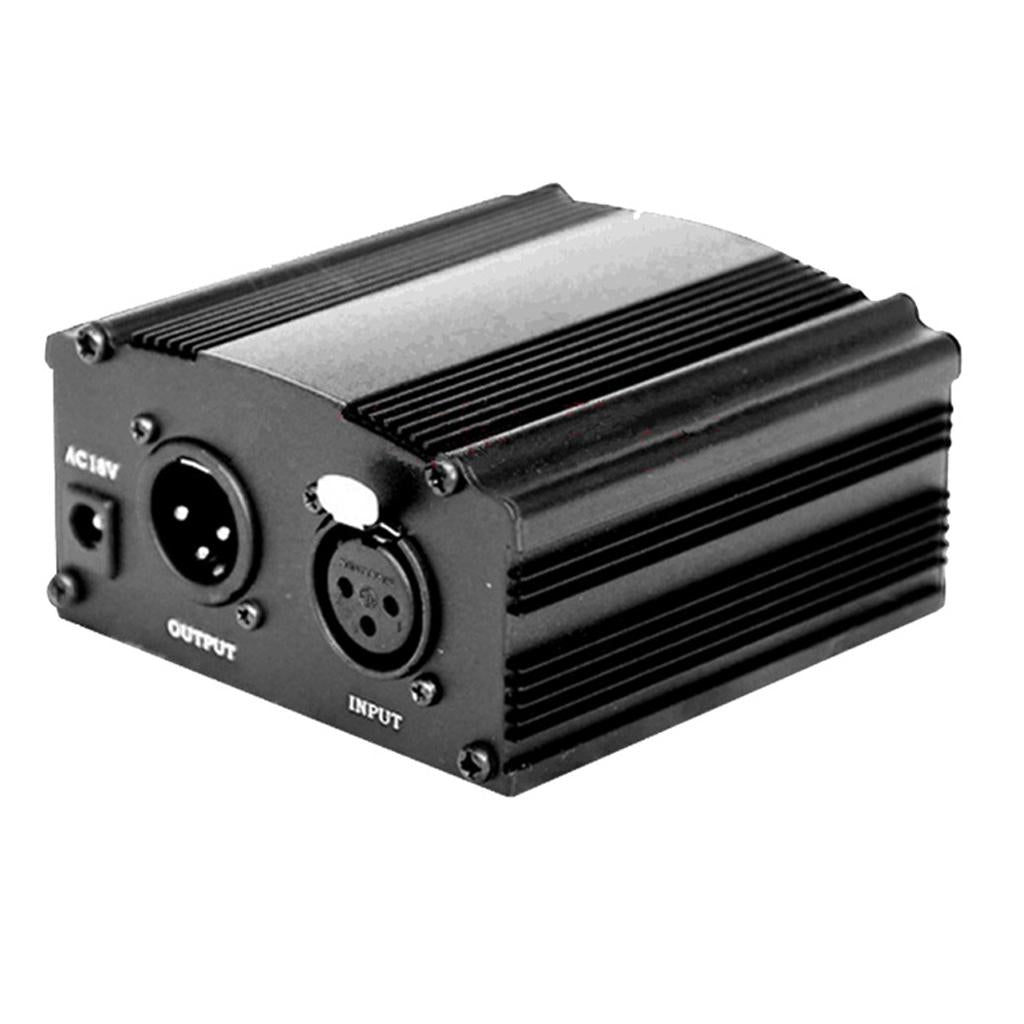 Universal 48V Phantom Power Supply Box for Condenser Microphones