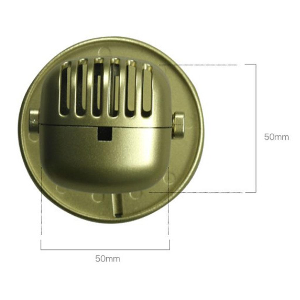 Classic Retro Vintage Style Microphone Prop Photography Props Old Mic Golden