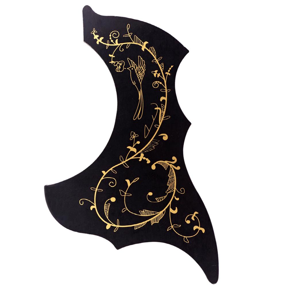 Folk Guitar Pickguard Scratch Plate for 40/41inch for Acoustic Guitar Black