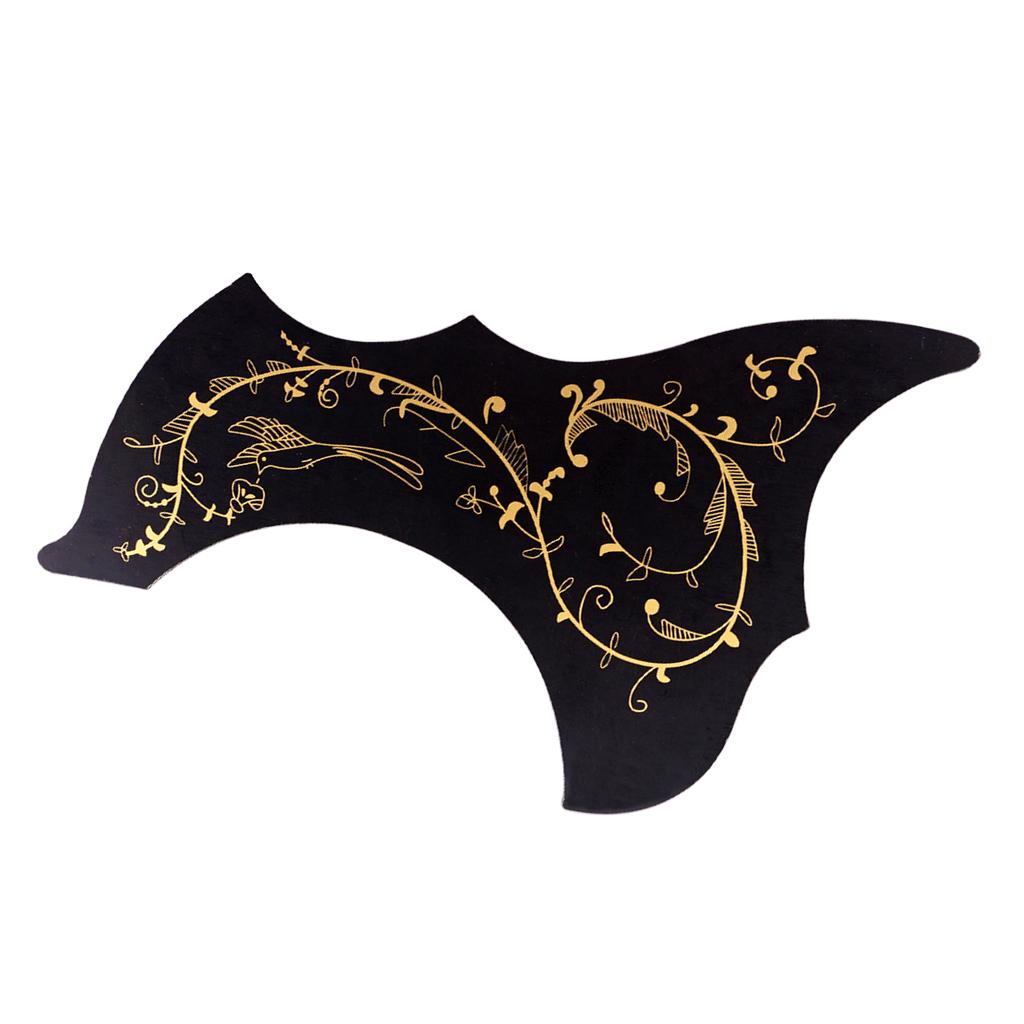 Folk Guitar Pickguard Scratch Plate for 40/41inch for Acoustic Guitar Black